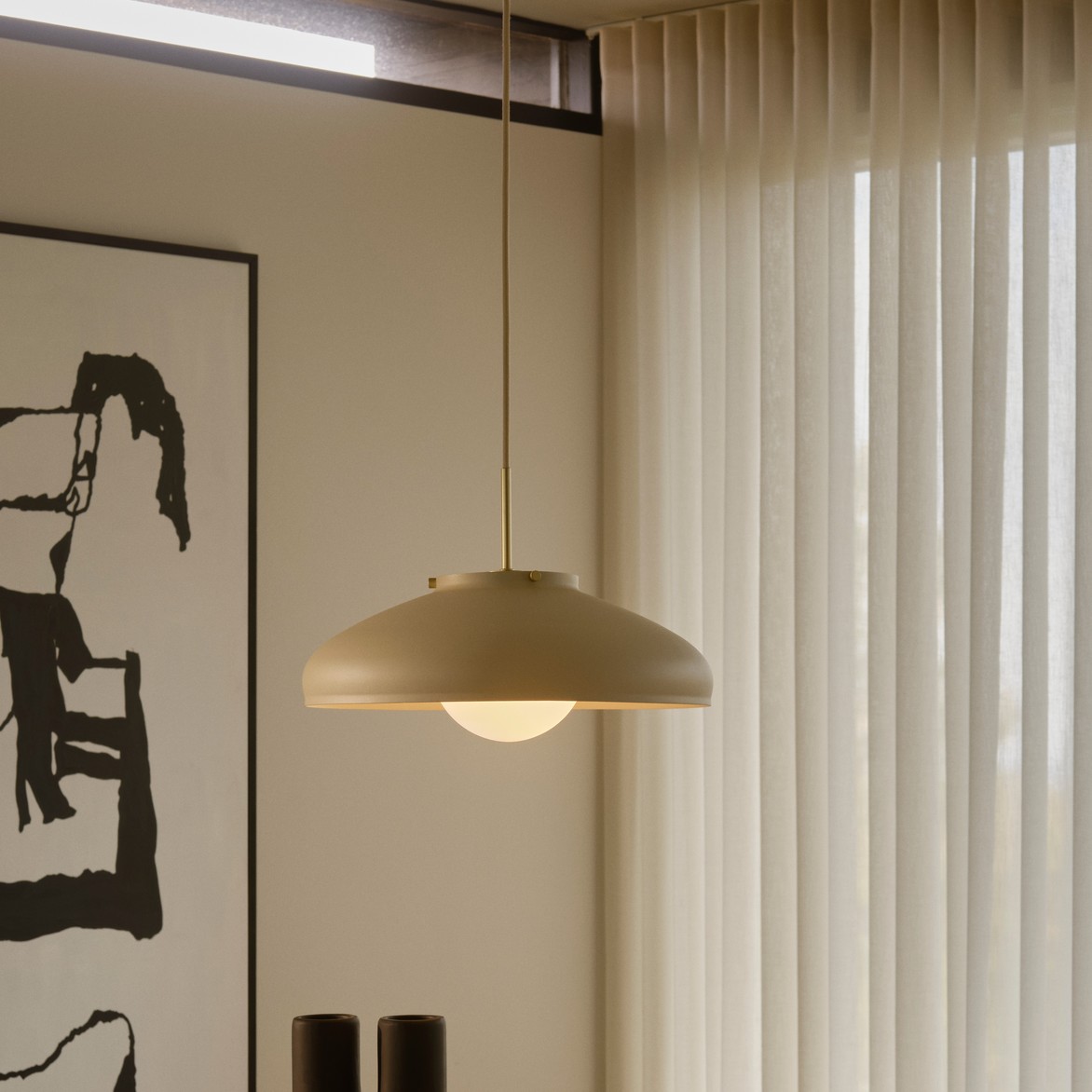 Design For The People Latif - lampe suspendue - Ø ,4 cm - beige