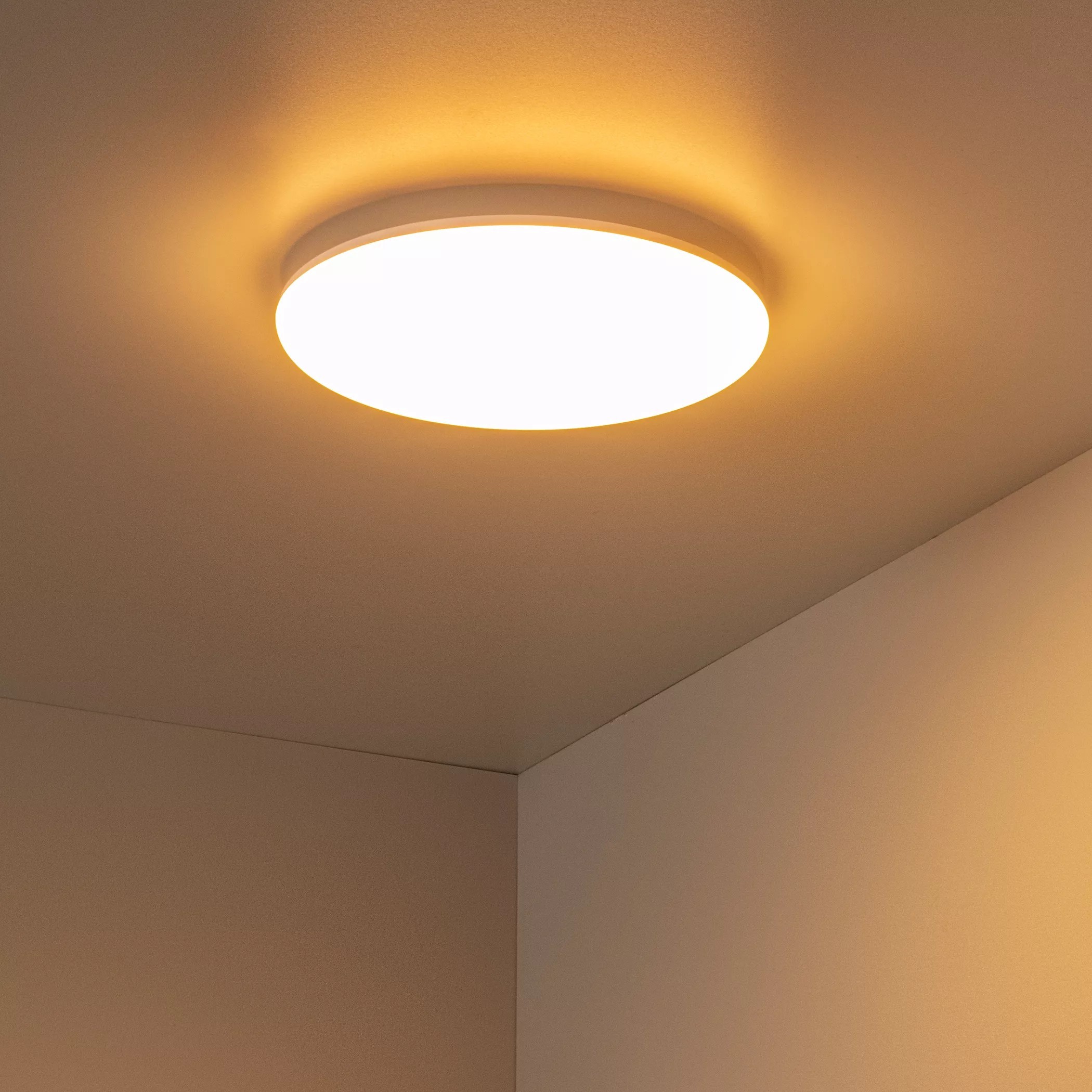 Lucide Olson - plafonnier - Ø ,5 cm - 24W LED incl. - couleur de lumière réglable - IP44 - opale et blanc