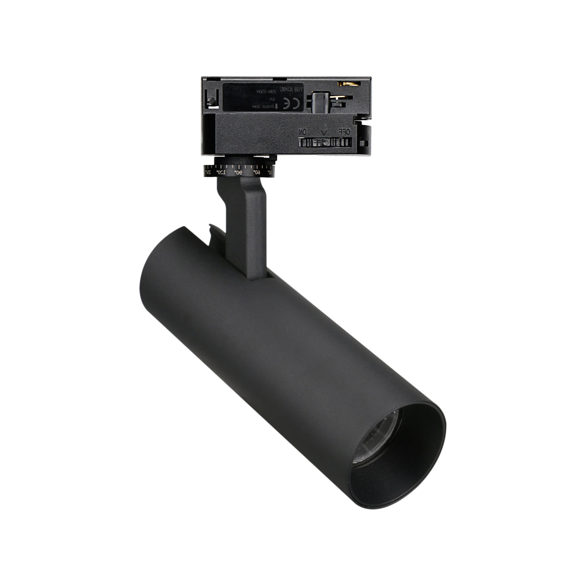 Maxlight Shinemaker - spot sur rail - système de rail triphasé - Ø 5,5 x 19,6 cm - 15W LED dimmable inclus - noir