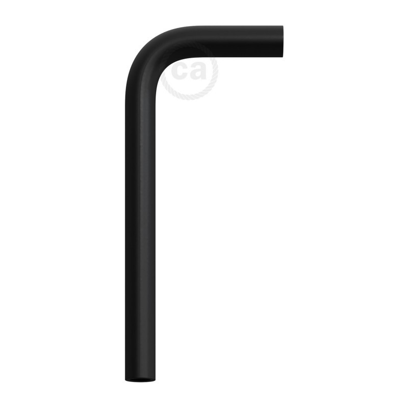 Creative Cables - barre d"extension courbée en métal - ,5 cm - noir