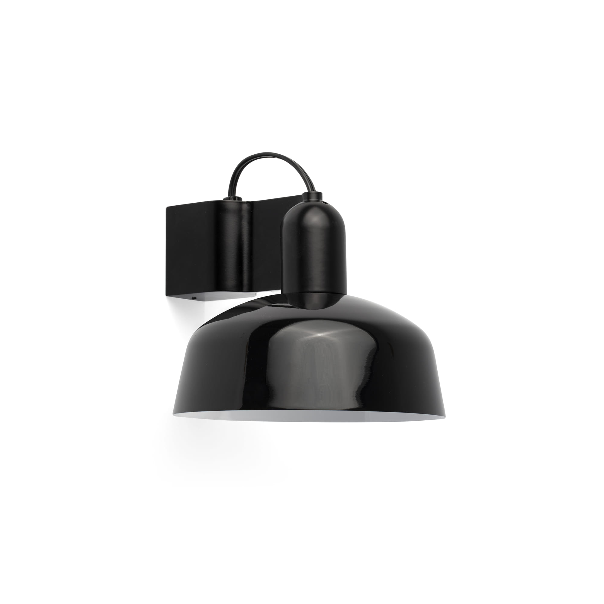 Faro Tatawin - applique - Ø 18,4 x 15,5 cm - noir satiné et noir brillant