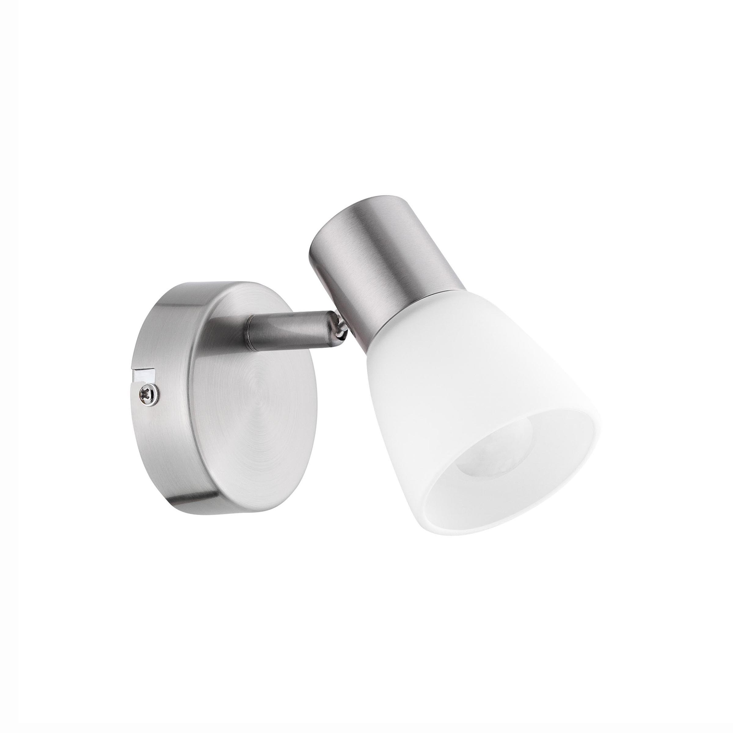 Nova Luce Publico - spot en saillie - x 10,5 cm - nickel satiné