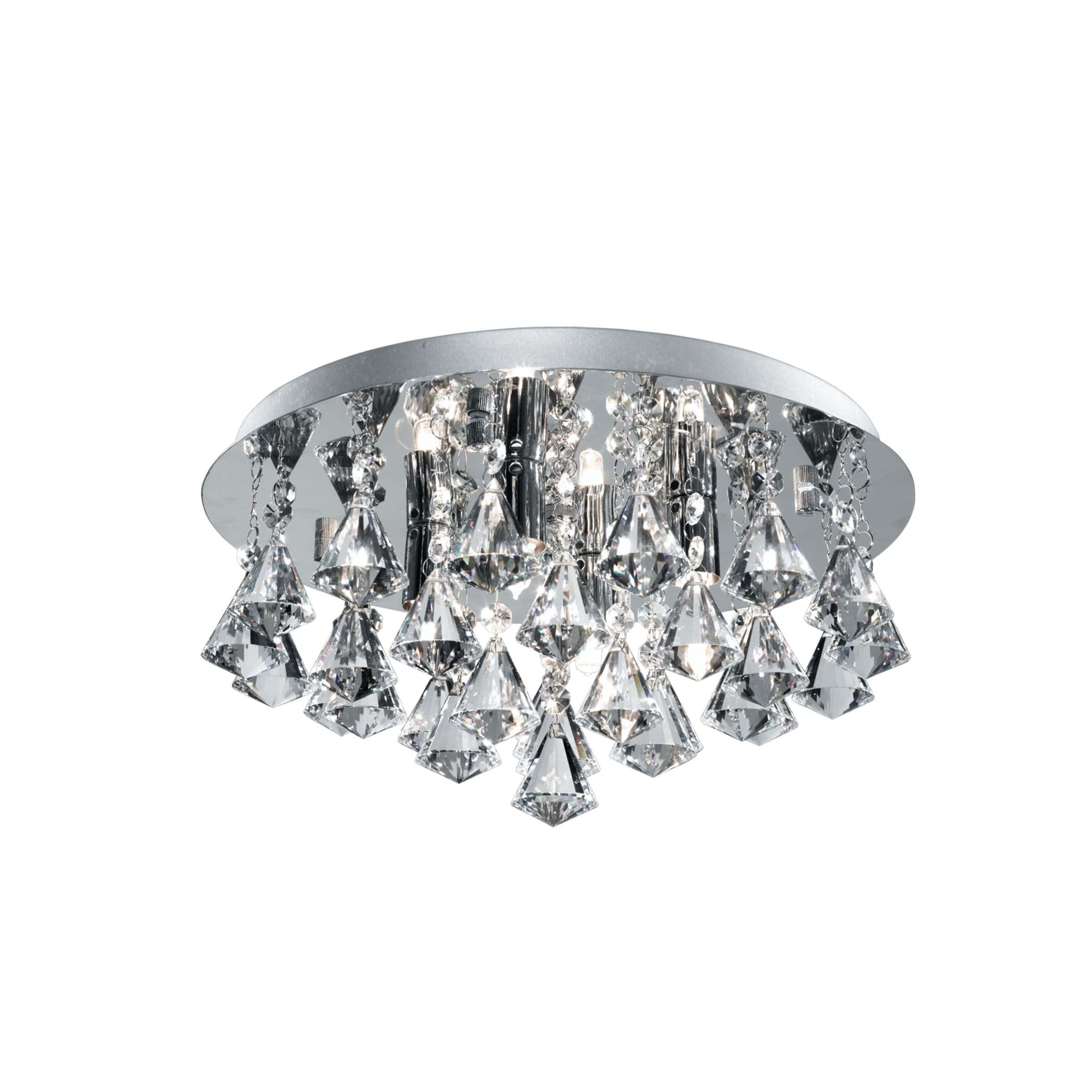Searchlight Bathroom - plafonnier de salle de bains - Ø ,5 cm - IP44 - chrome