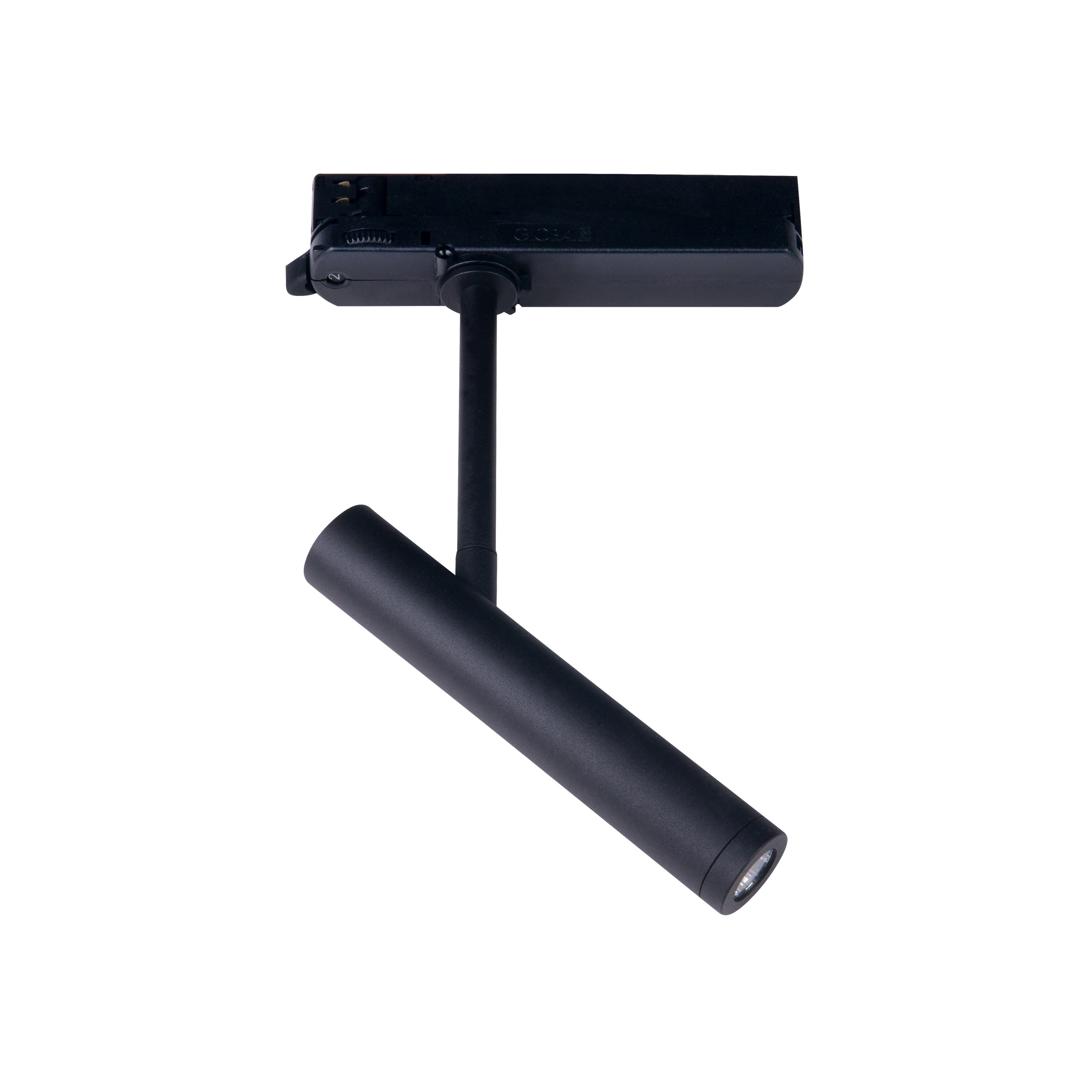 MODÈLE D’EXPOSITION - Maxlight Pistol - spot sur rail - système de rail triphasé - 16,8 x cm - 12W LED inclus - noir