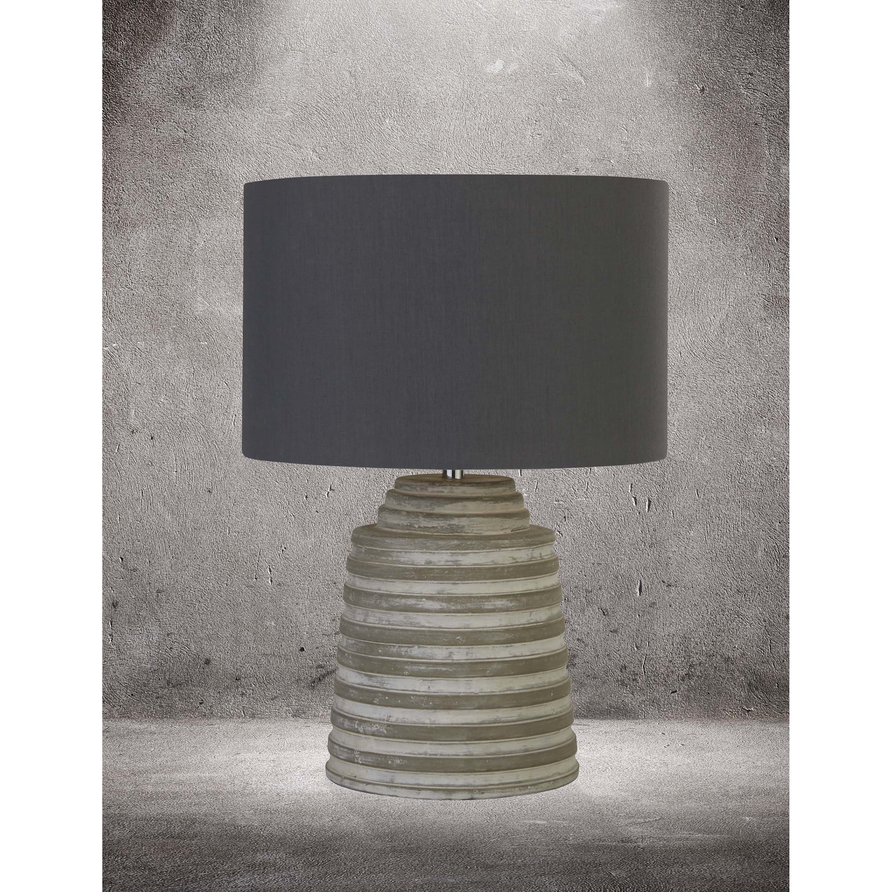 Searchlight Liana - lampe à poser - Ø cm - gris