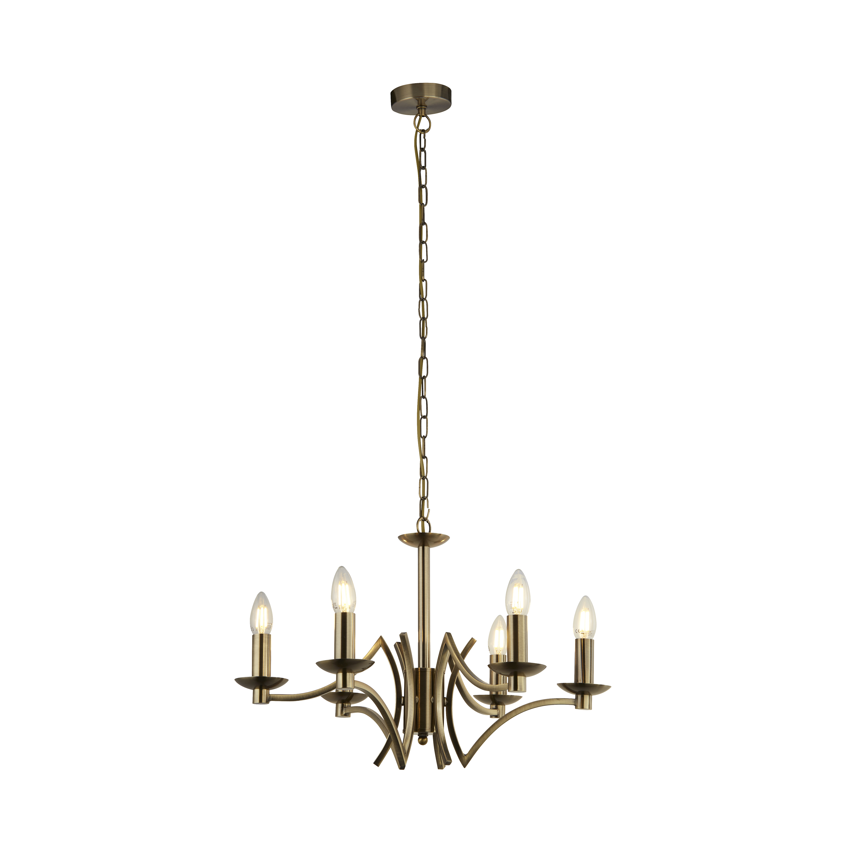 Searchlight Ascot - lustre - Ø cm - laiton antique — vue 3