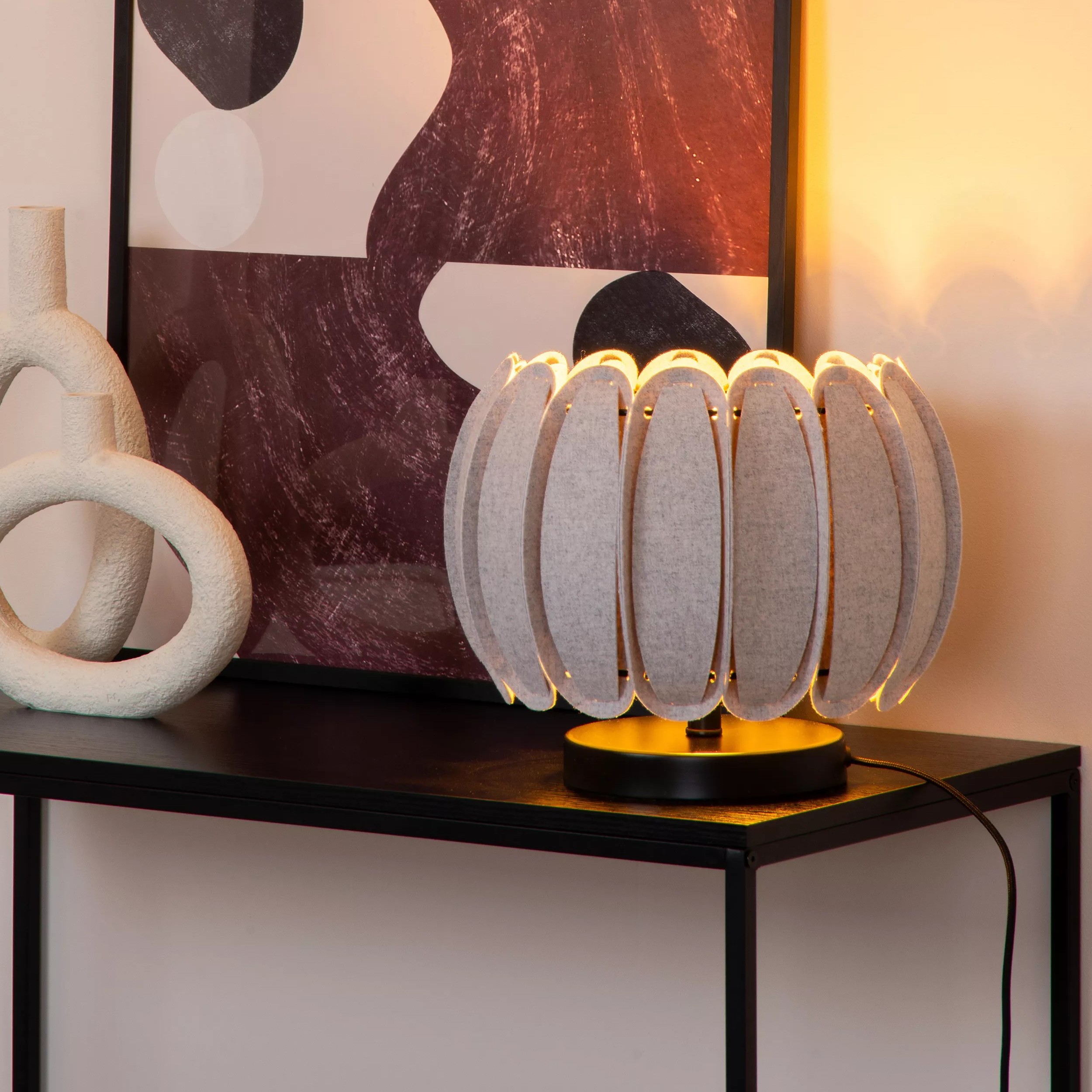 Lucide Spencer - lampe à poser - Ø ,5 cm - gris