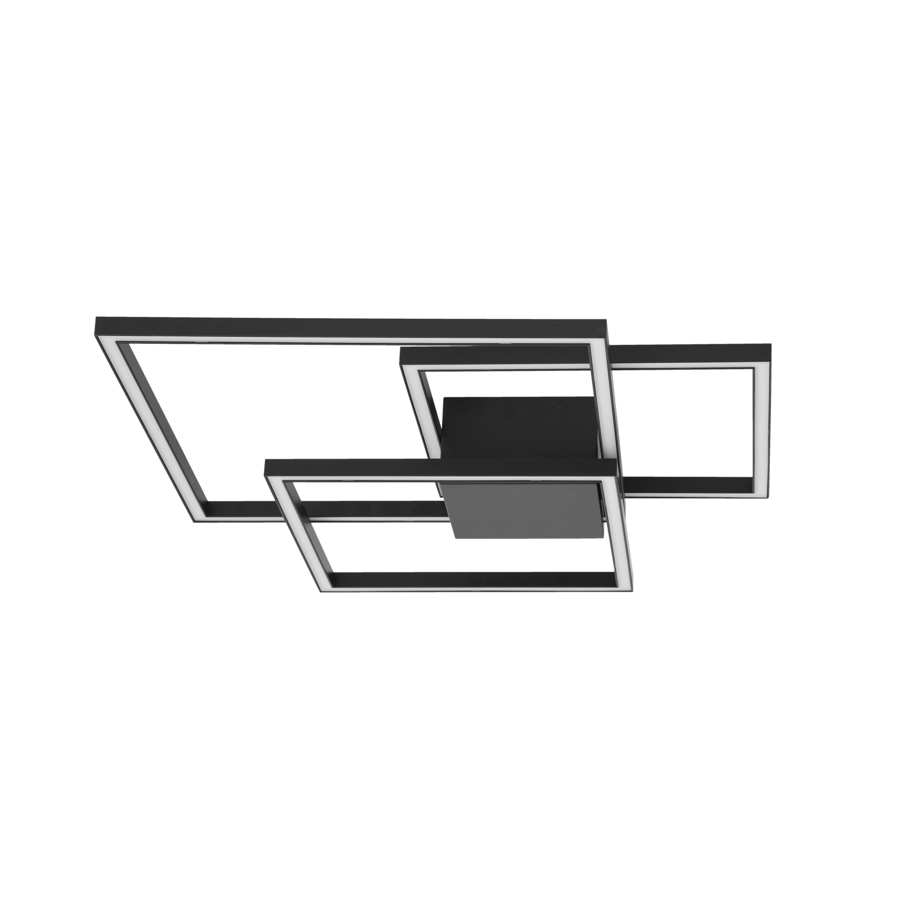 Nova Luce Bilbao - plafonnier - x 8,5 cm - 42W LED dimmable inclus - noir mat