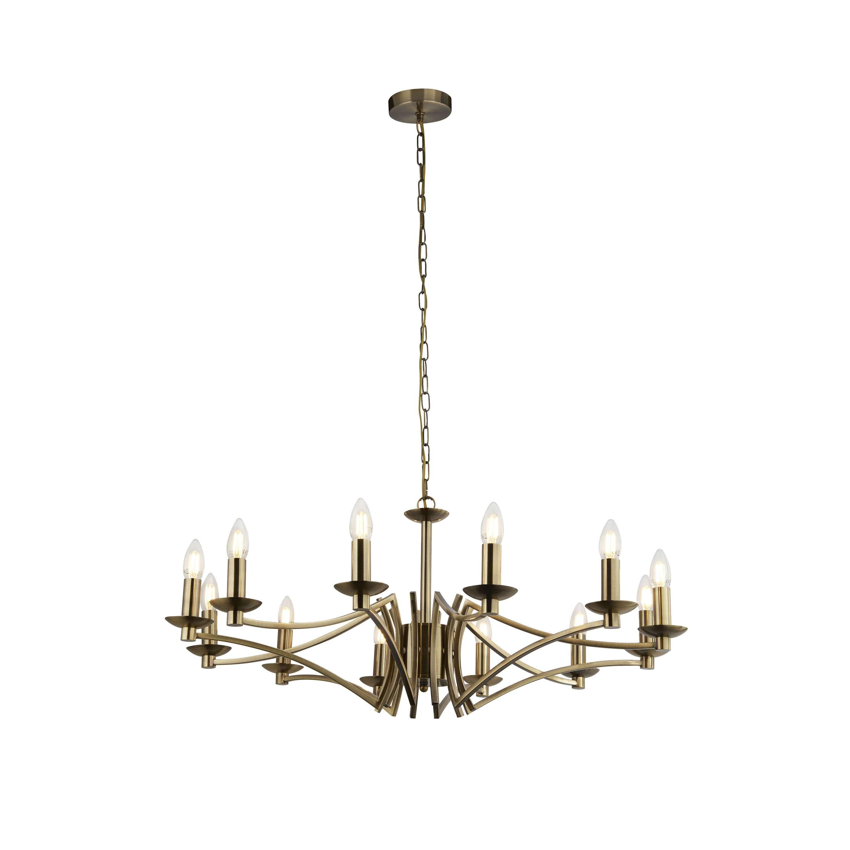 Searchlight Ascot - lustre - Ø cm - laiton antique