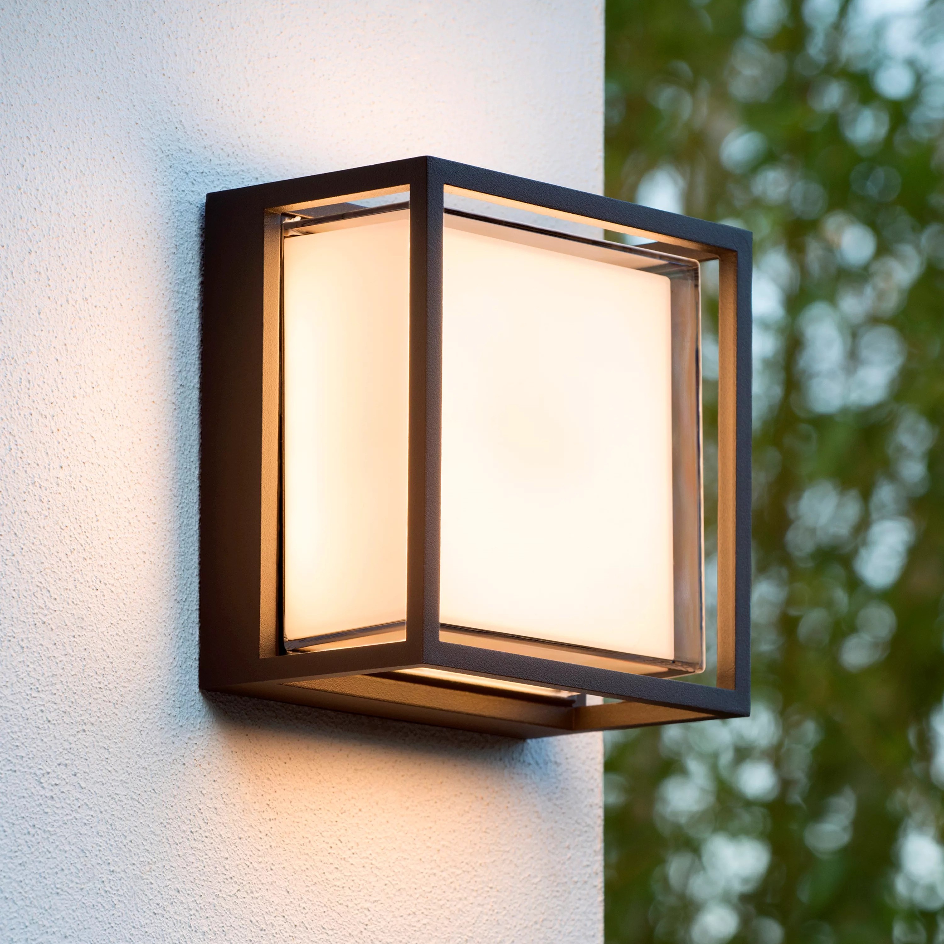 Lucide Singa Led - applique murale extérieure - x - 9,6W LED inclus - IP54 - noir