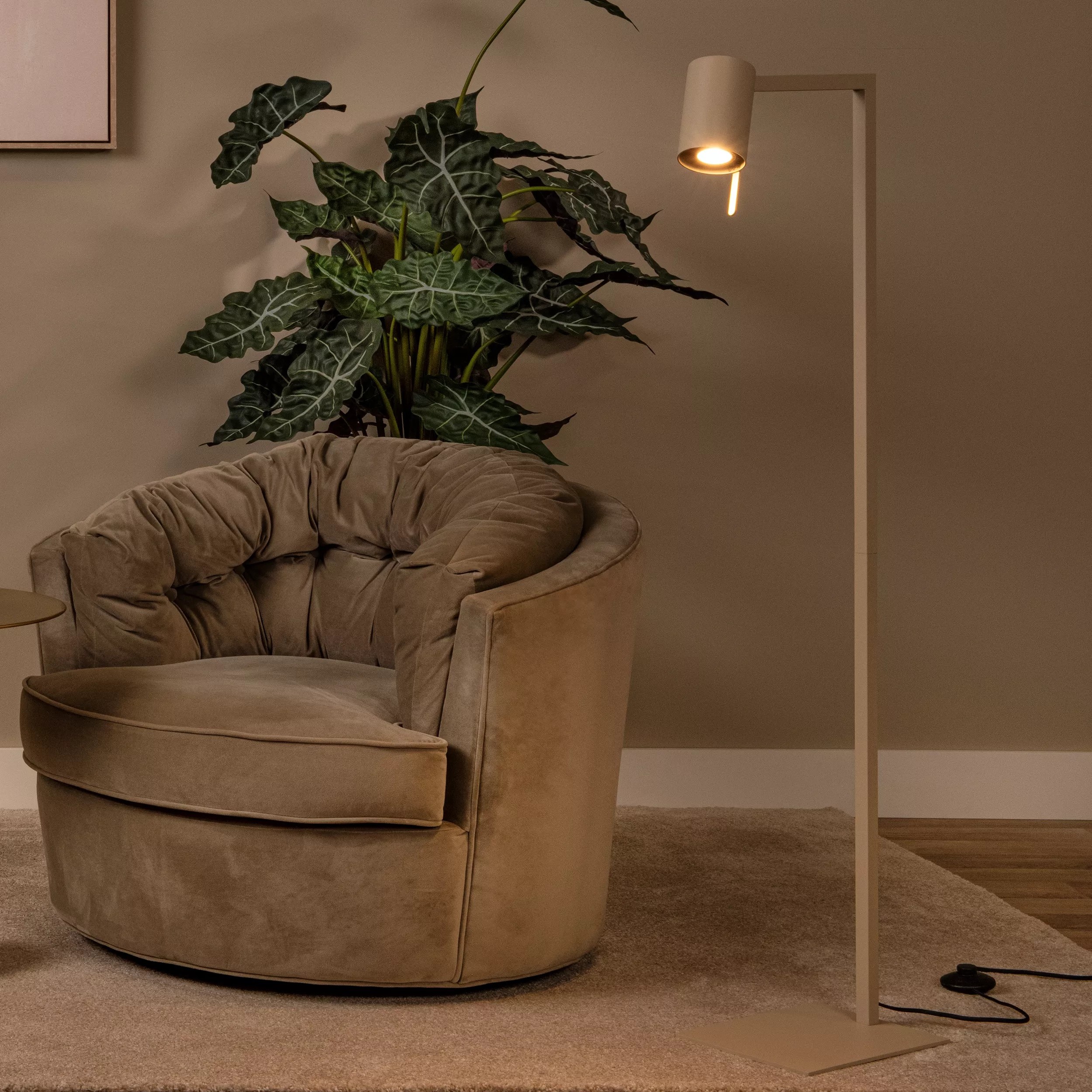 Lucide Lesley - lampadaire - x - taupe