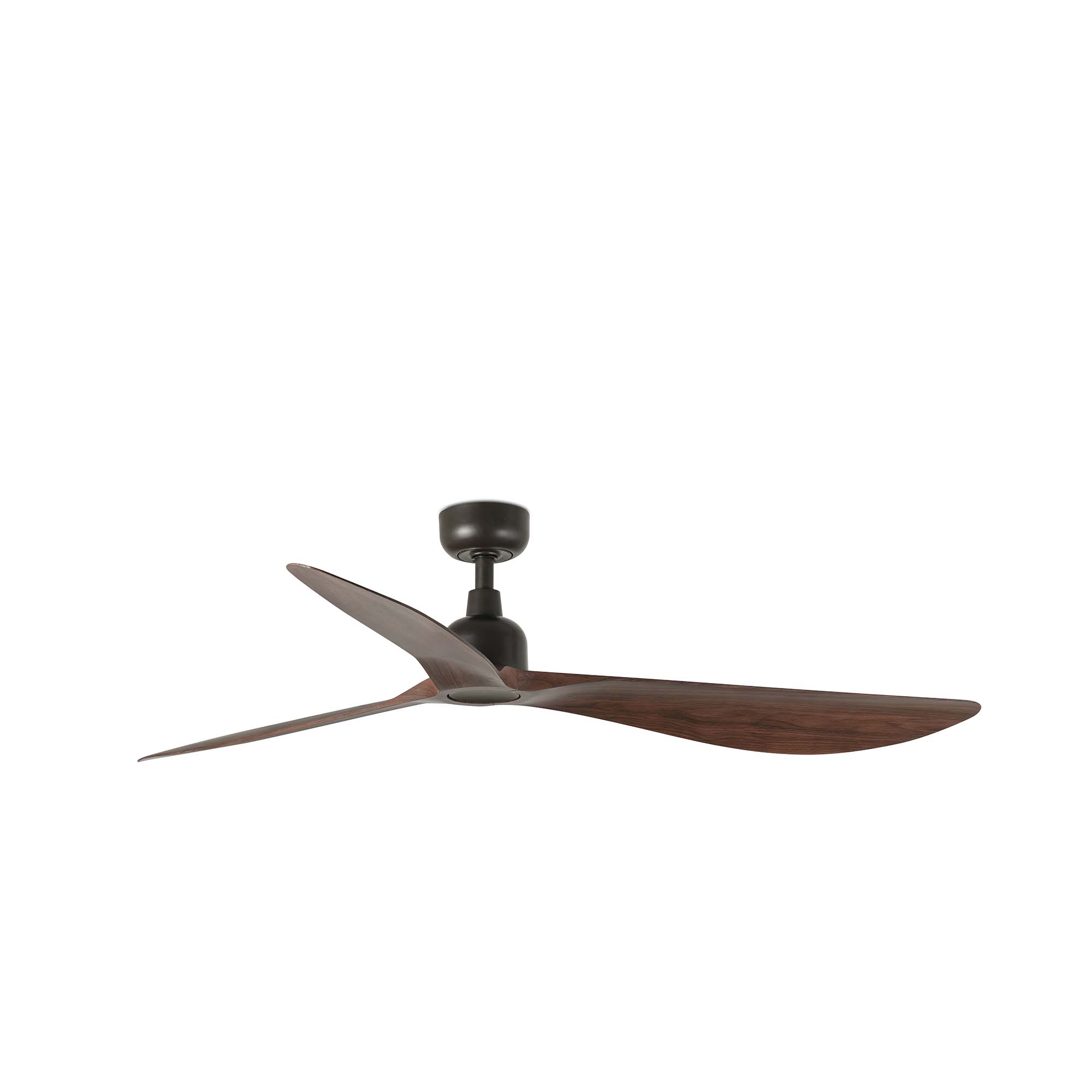 Faro Outwood L - ventilateur de plafond - Ø - IP44 - marron foncé et noyer foncé