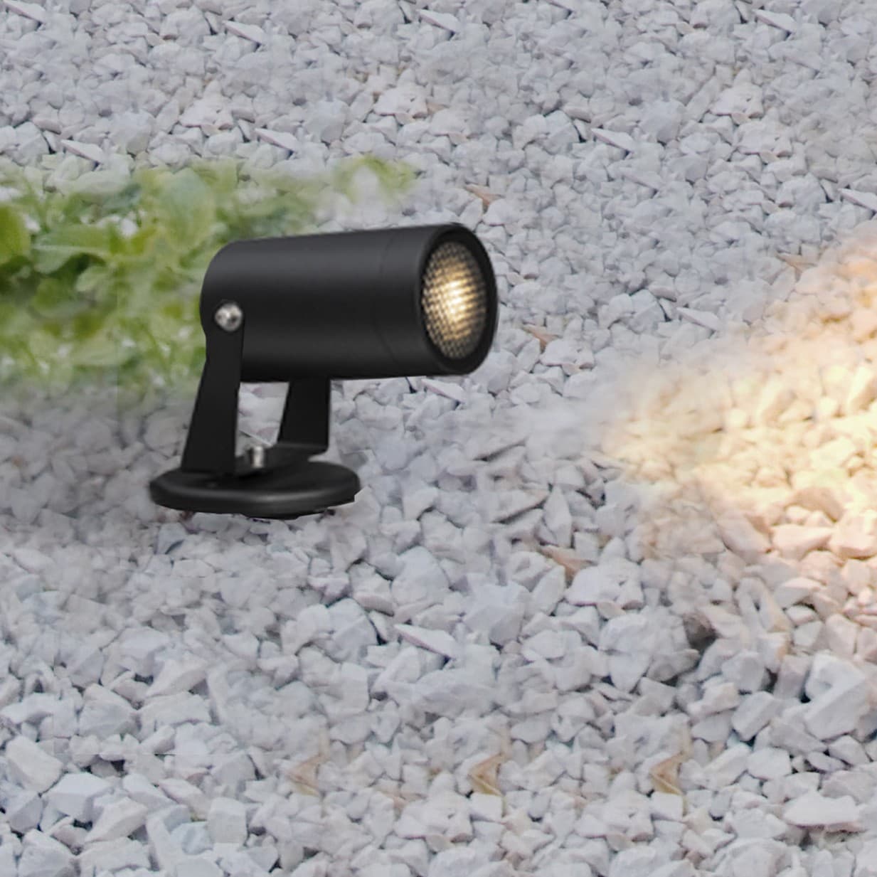 Nova Luce Destry – spot de sol - Ø 5,5 x 11,5 cm - IP54 - anthracite foncé