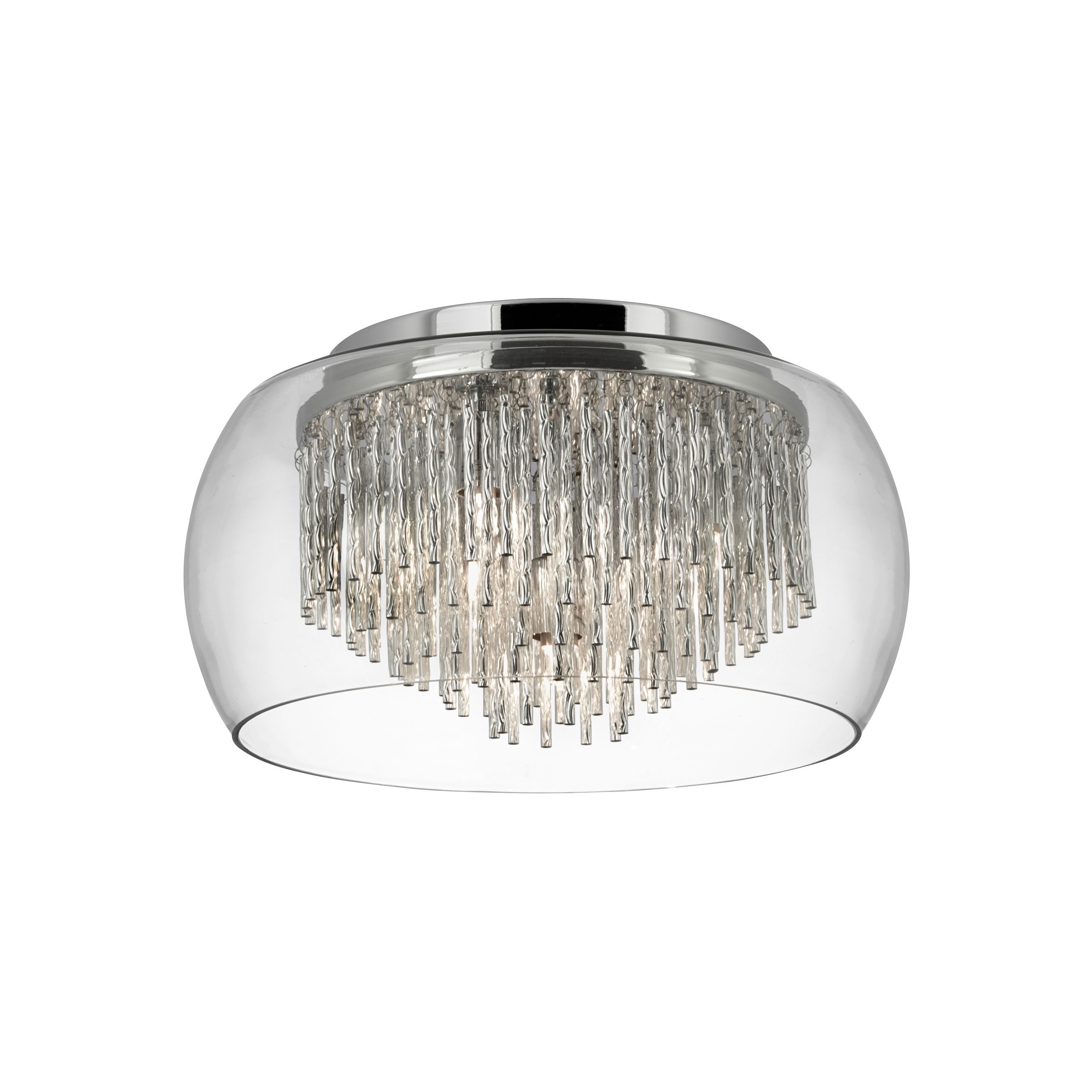 Searchlight Curva - plafonnier - Ø ,5 cm - chrome