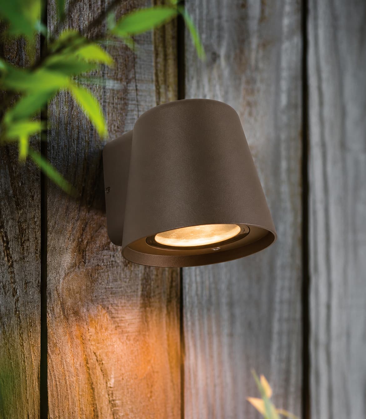 VK Lighting Teichos - applique d'extérieur - x 9 cm - IP54 - marron