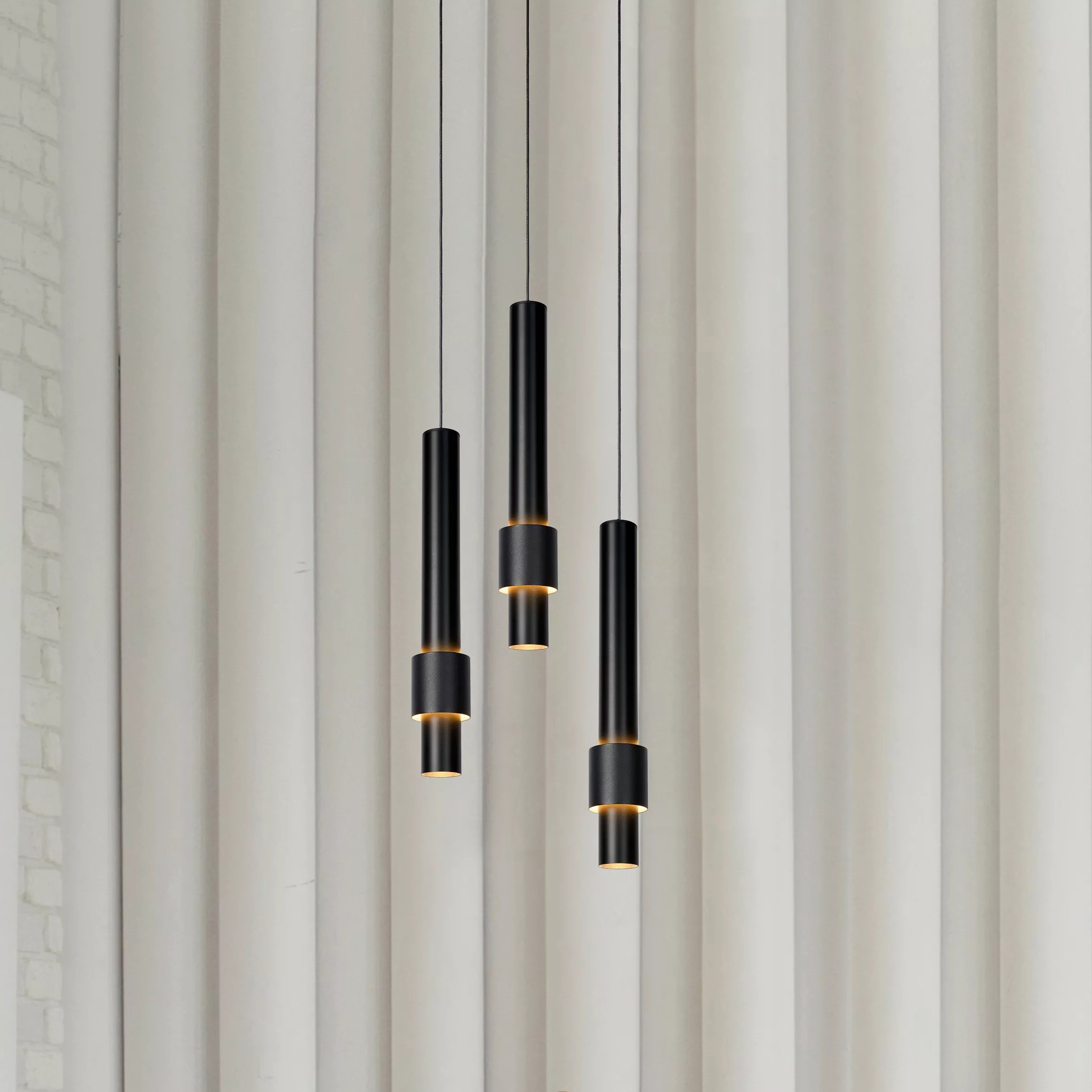 Lucide Margary - lampe suspendue - Ø cm - W LED dimmable inclus - noir
