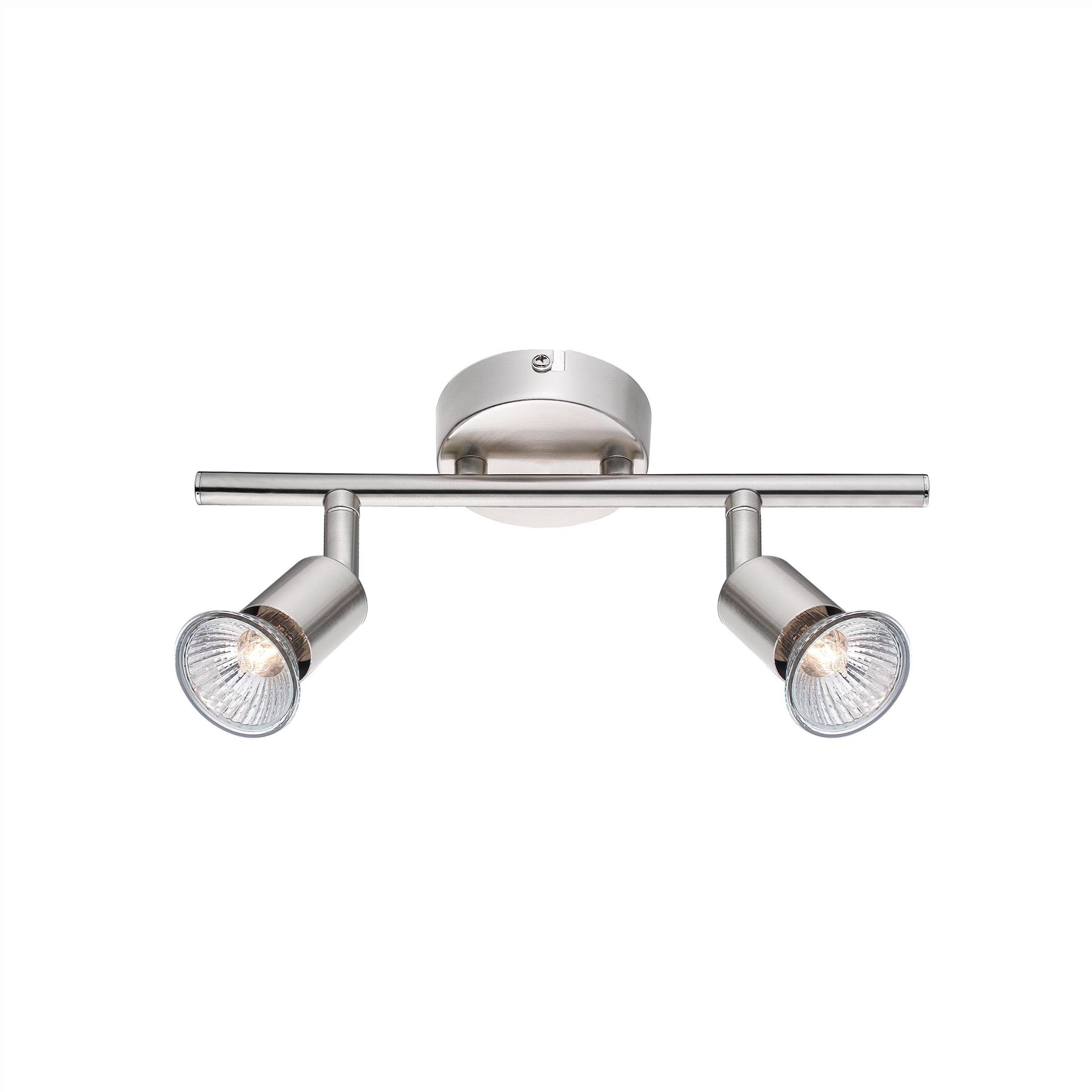 Nova Luce Base - spot en saillie 2L - x 10,9 cm - nickel satiné