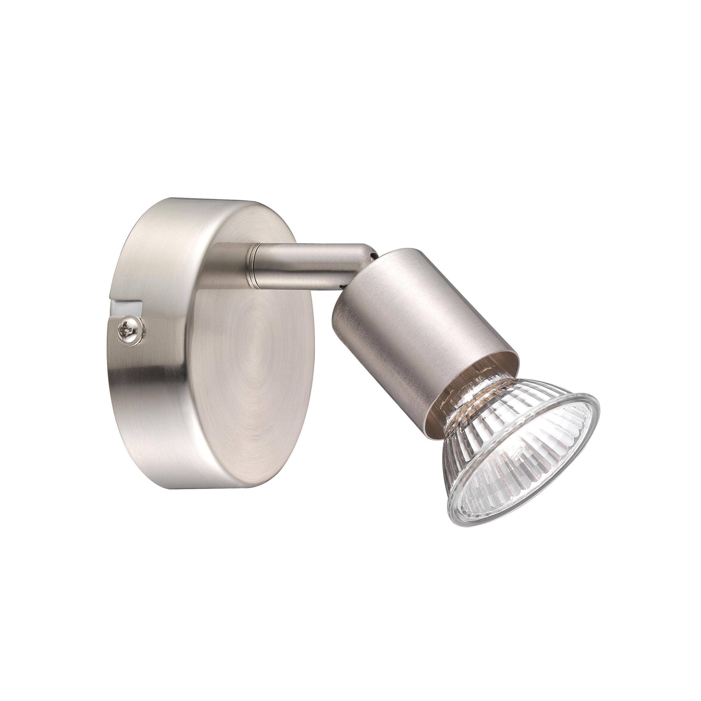 Nova Luce Base - spot en saillie - ,7 x 10,9 cm - nickel satiné