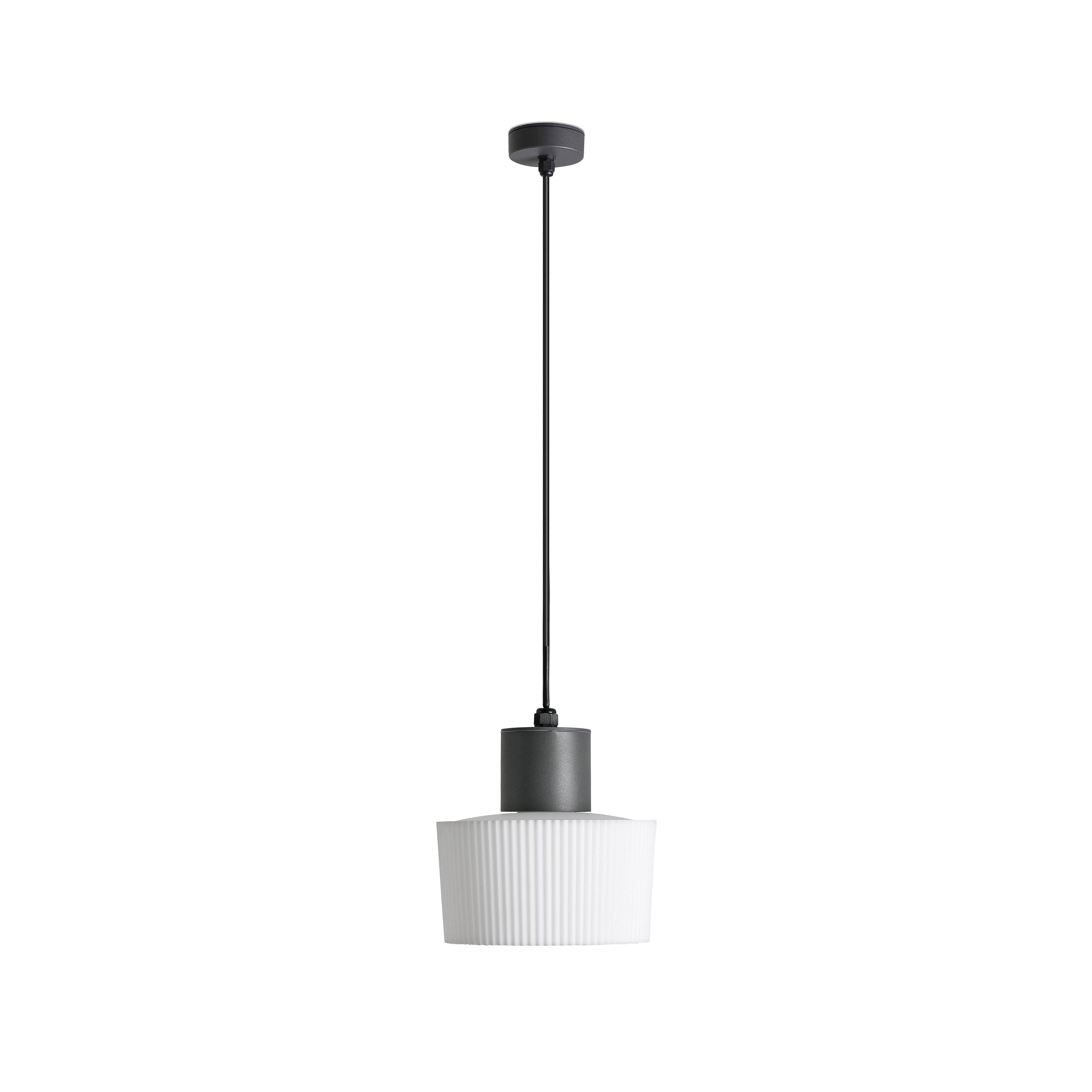 Faro Muffin - lampe suspendue - Ø cm - IP44 - gris foncé