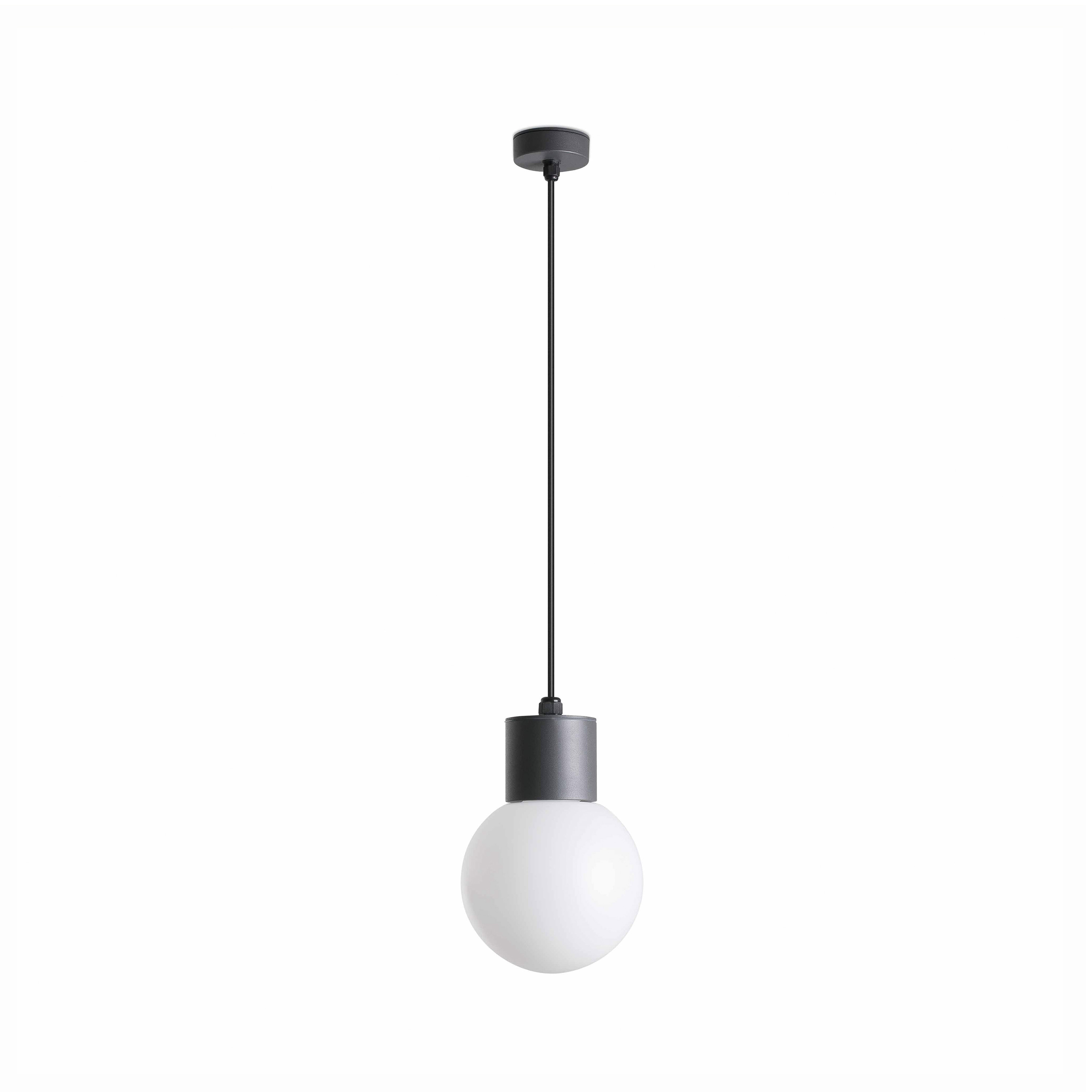 Faro Moon - lampe suspendue - Ø ,5 cm - IP44 - gris foncé