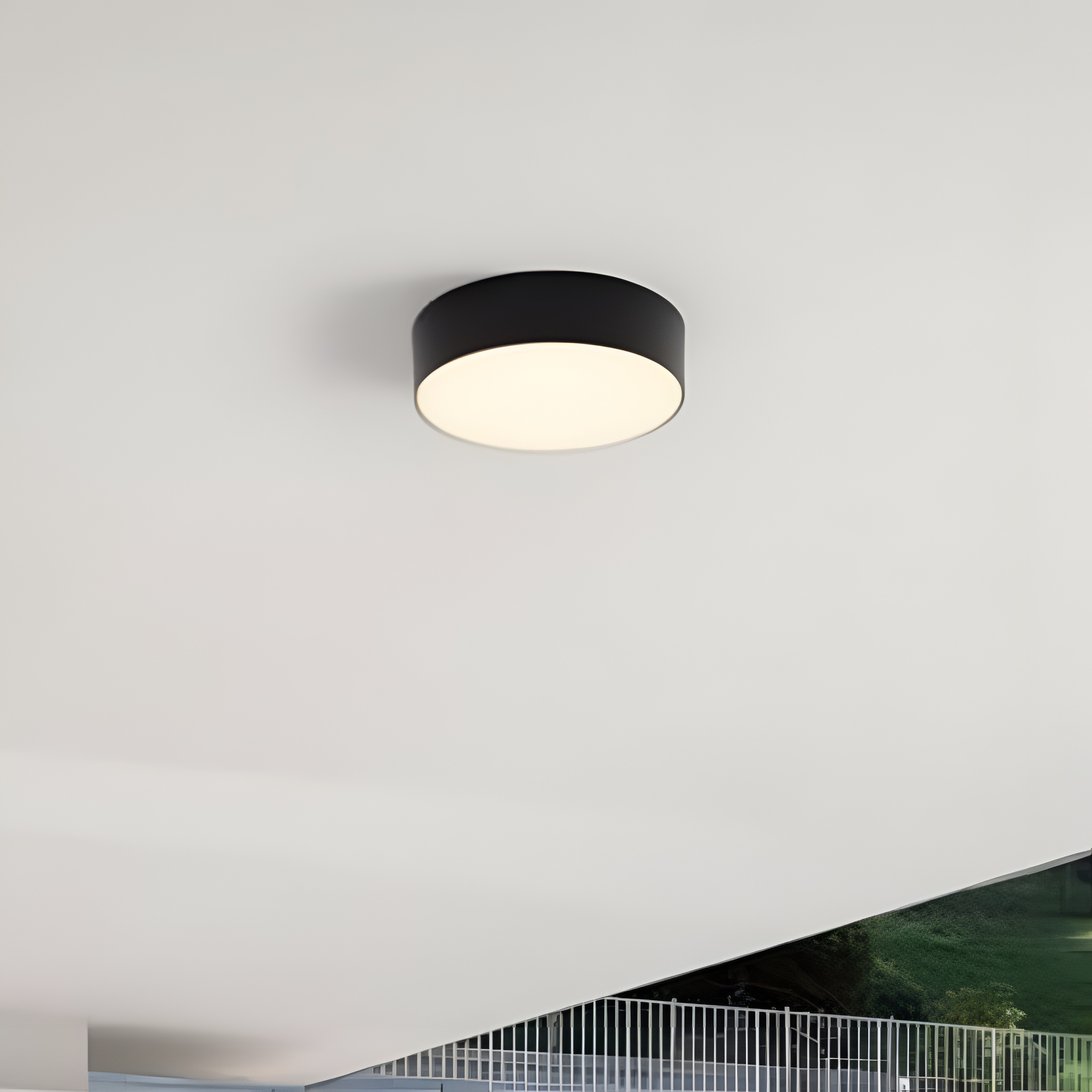 Nova Luce Judi - plafonnier - Ø cm - 20W LED inclus - IP65 - noir