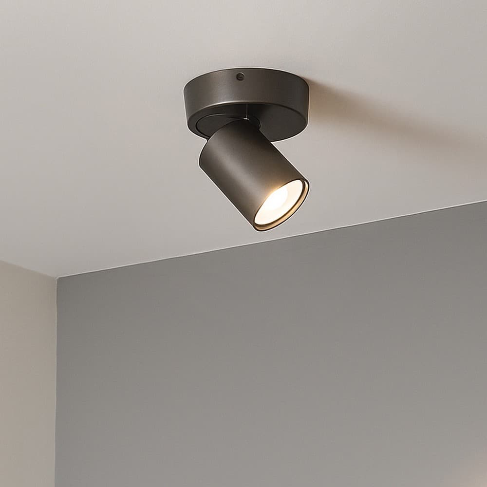 Projectlight Phoebe - spot en saillie - Ø cm - bronze