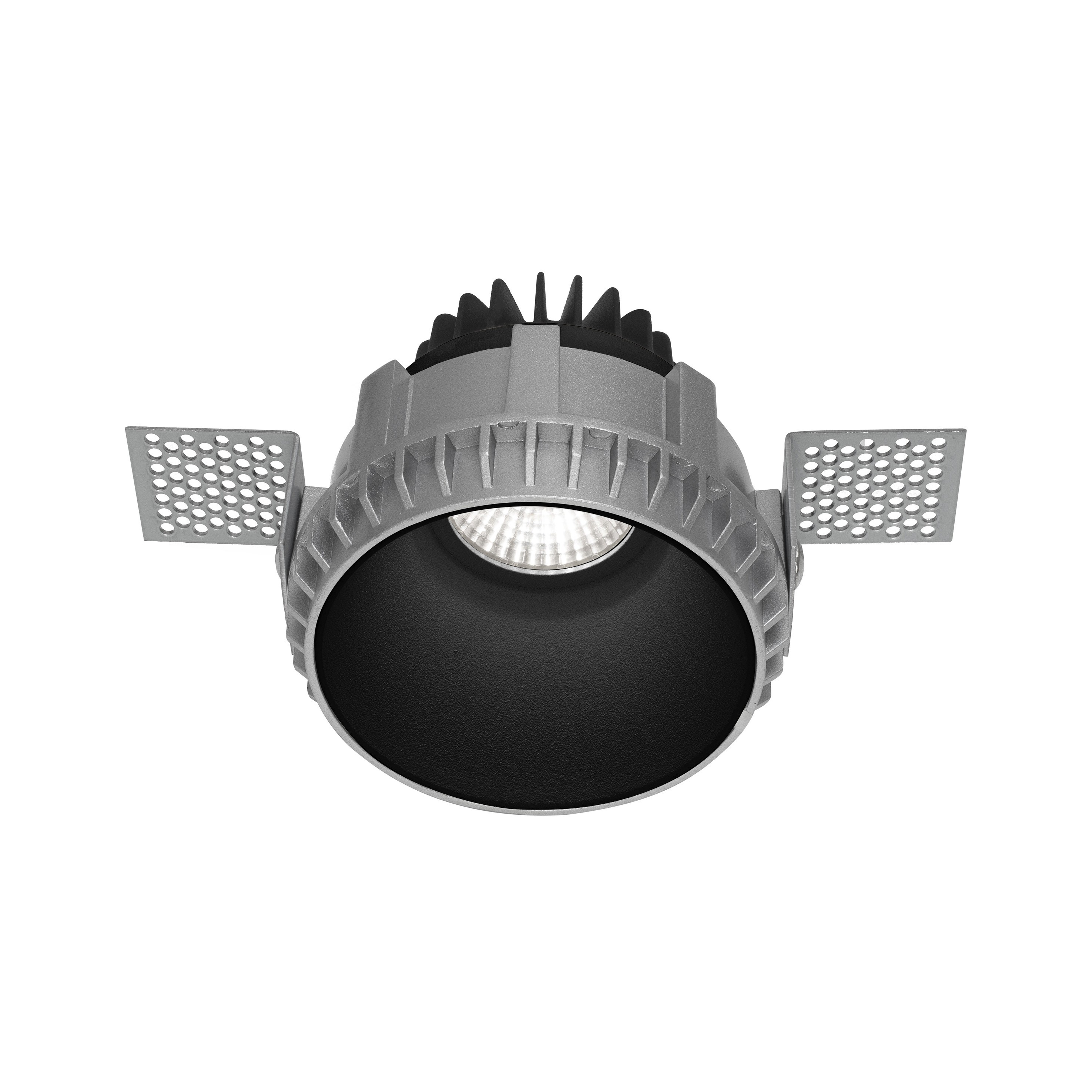 Nova Luce Belluno - spot encastré sans garniture - Ø 82 mm, Ø 105 mm encastré - IP54 - noir