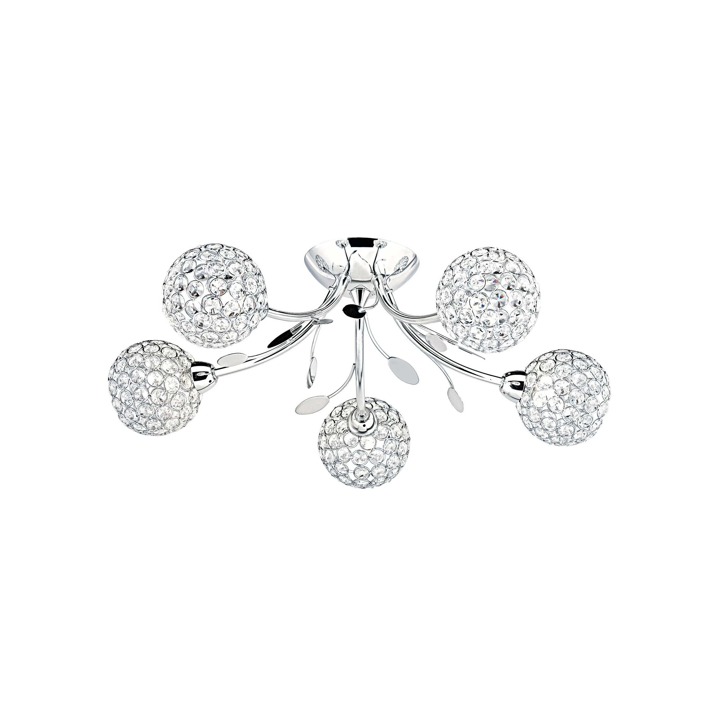 Searchlight Bellis II - plafonnier - Ø cm - chrome