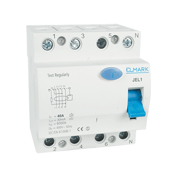 Disjoncteur Elmark - 4 pôles - 63A - 6kA