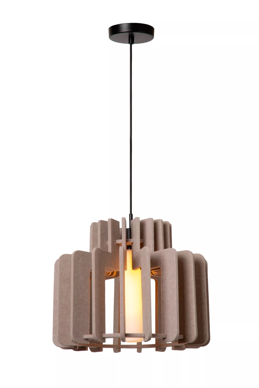 Lucide Rollo - lampe suspendue - Ø cm - taupe