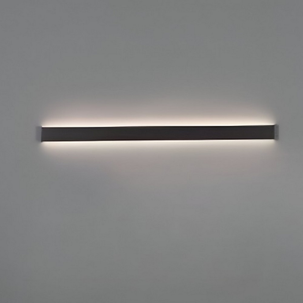 Nova Luce Seline - applique murale - 7,5 x 2,7 x - LED 44W incl. - IP44 - noir sable