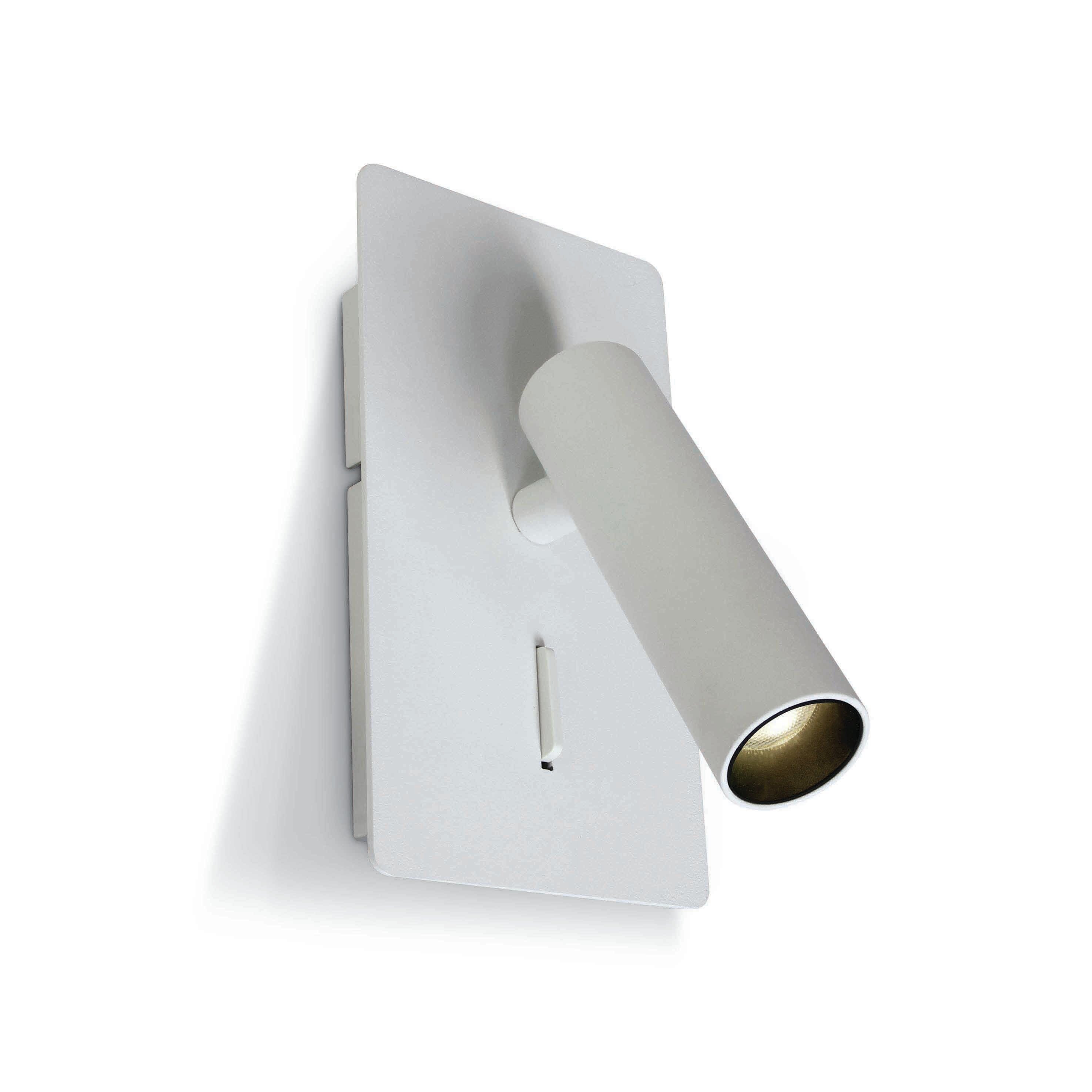 MODÈLE D’EXPOSITION - ONE Light Reading Spots - applique murale avec interrupteur et port USB - 9 x 3 x 16 cm - 3W LED inclus - blanc