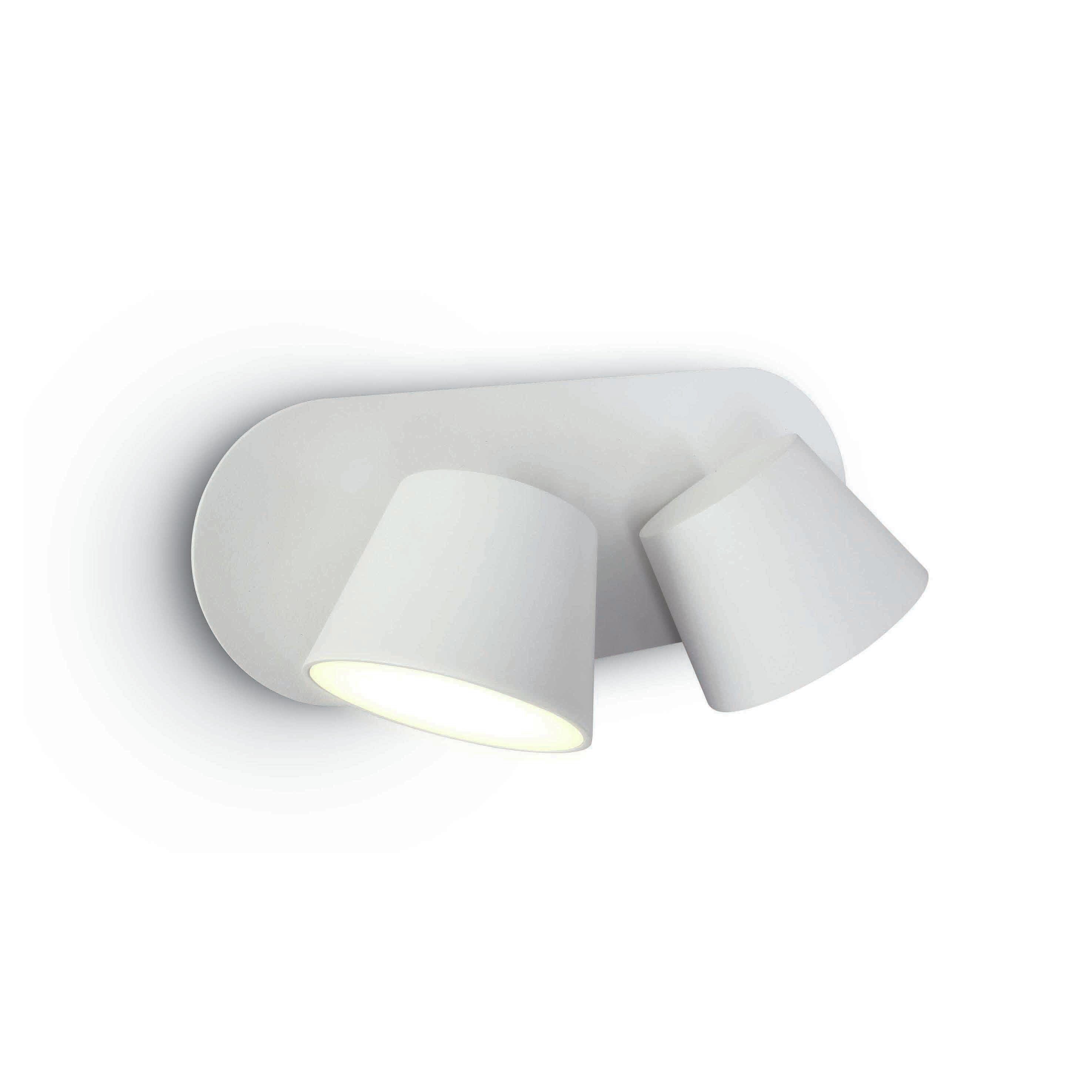 ONE Light Hotel Reading Spots - spot en saillie 2L - 26,5 x 12,5 x - W LED inclus - blanc