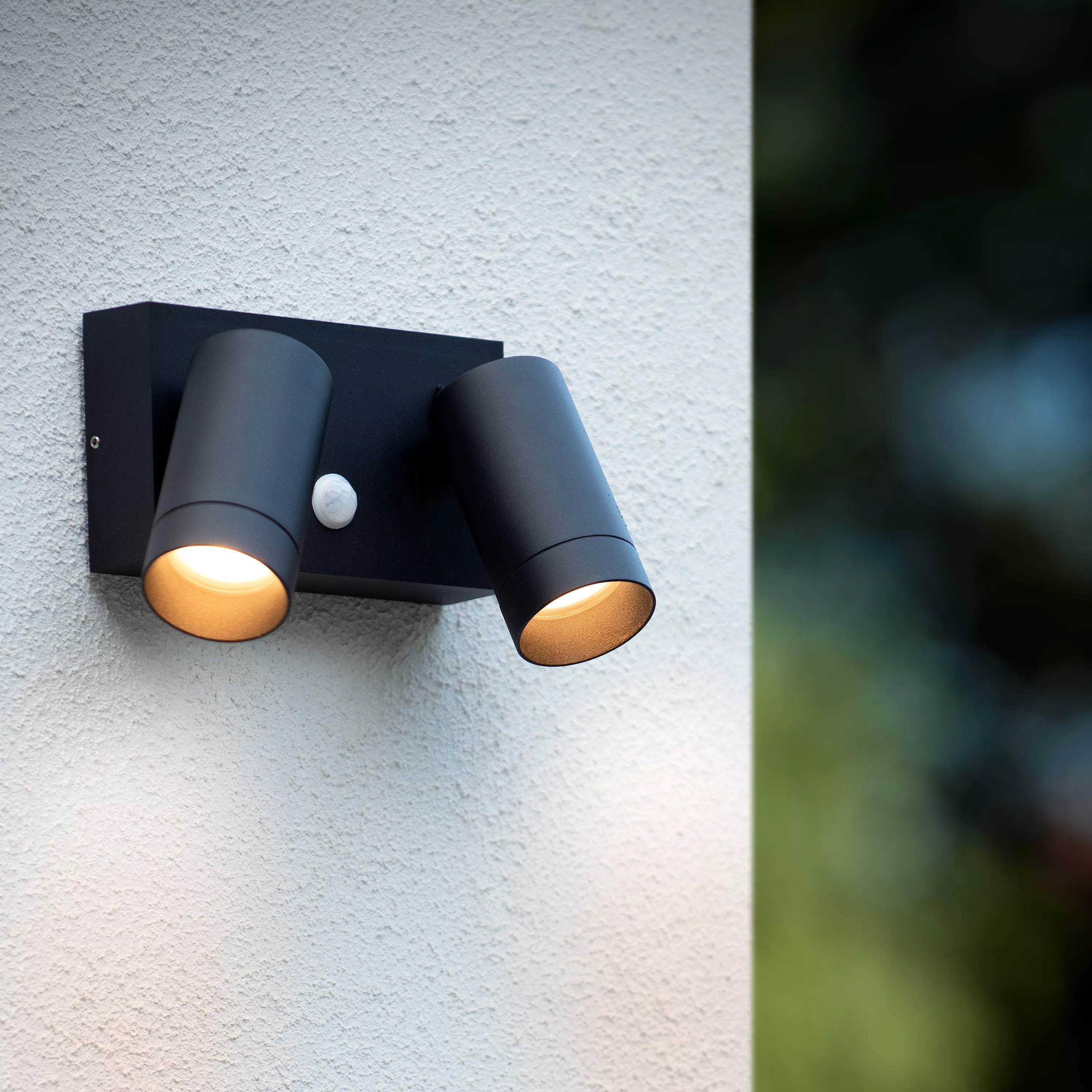 Lucide Taylor - applique extérieure avec détecteur - x 15,6 cm - IP44 - noir — vue 3