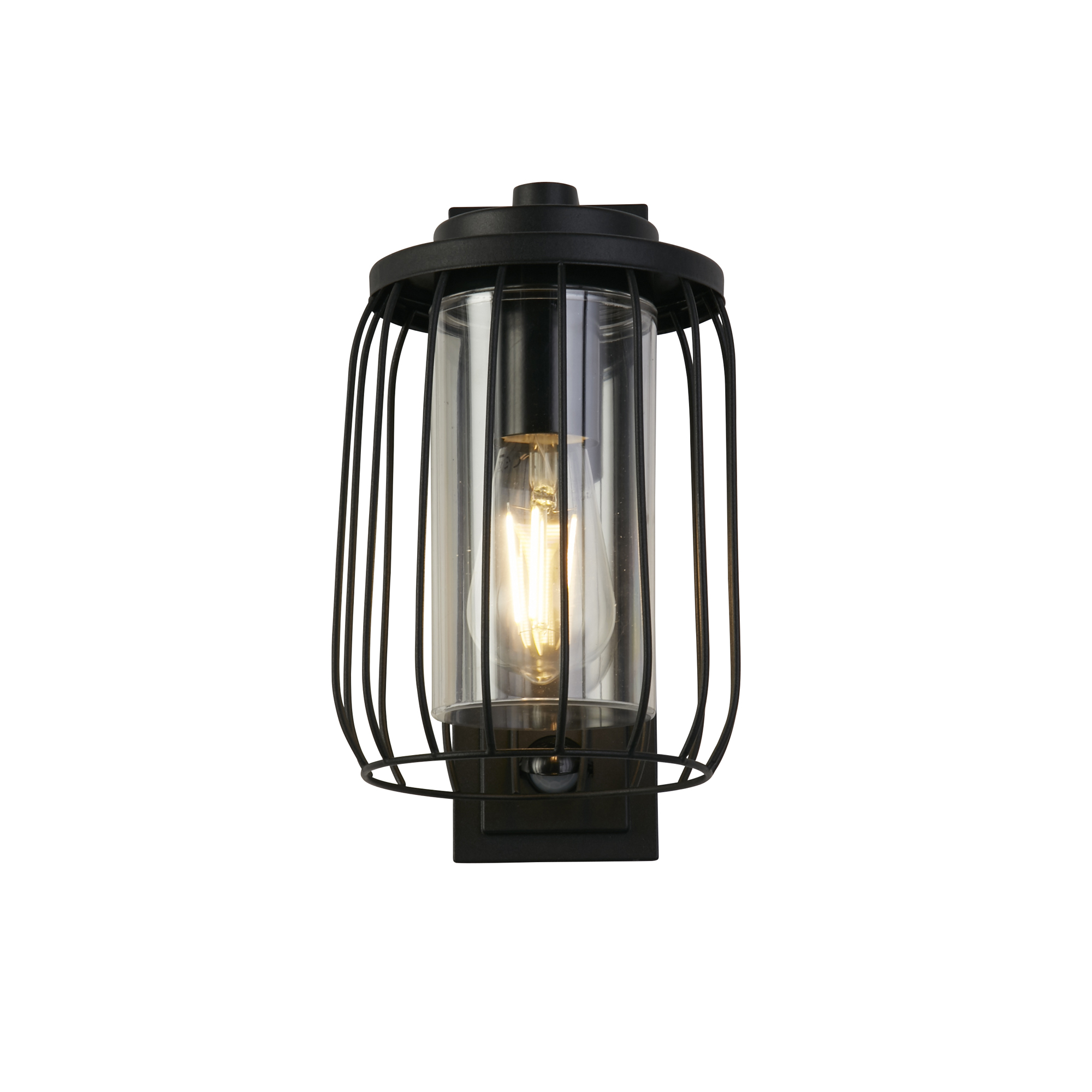Searchlight Reed - Applique d"extérieur avec capteur PIR - cm - IP44 - noir