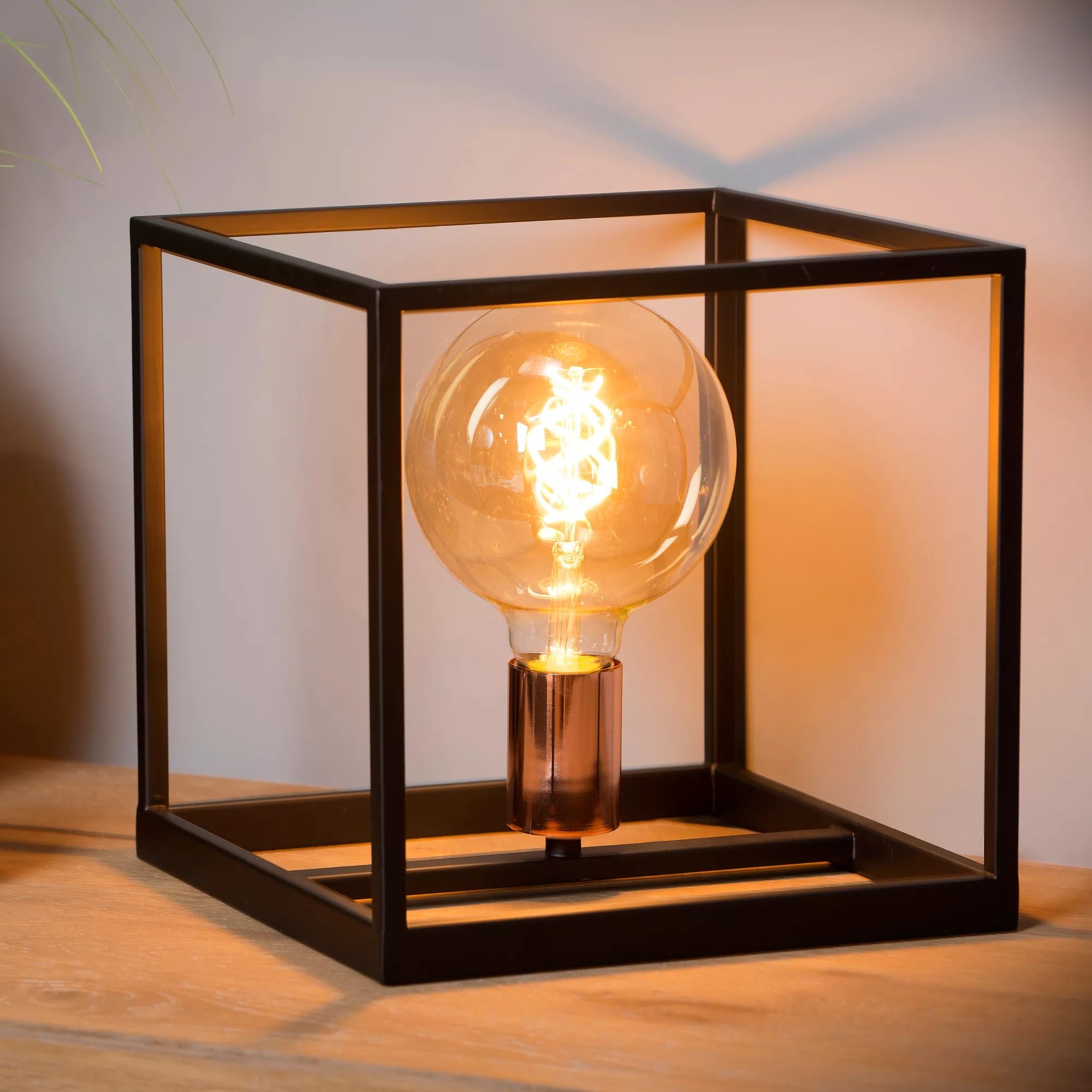 Lucide Arthur - lampe à poser - x - noir & cuivre