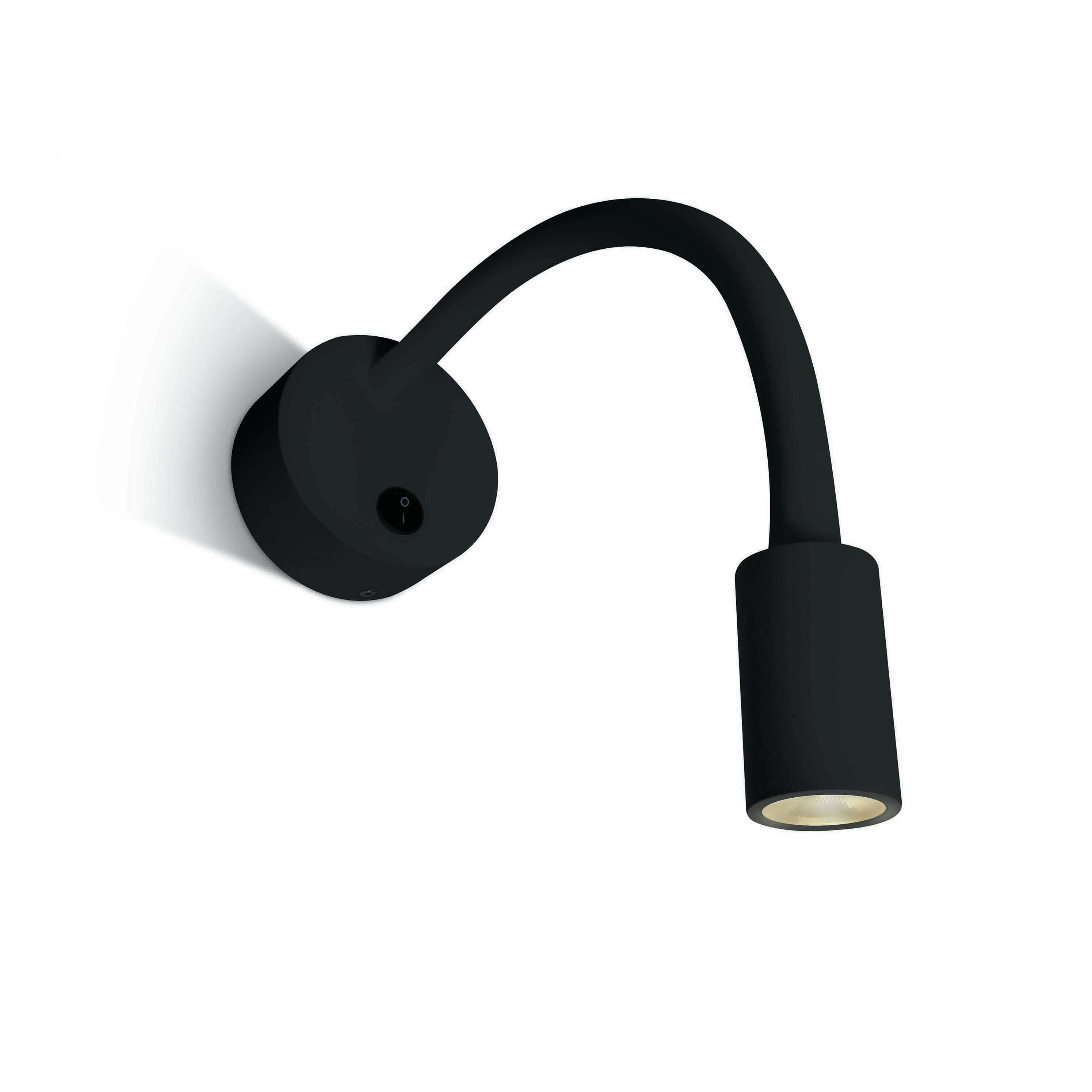 ONE Light Reading Spots - applique murale avec interrupteur - cm - 3W LED inclus - noir