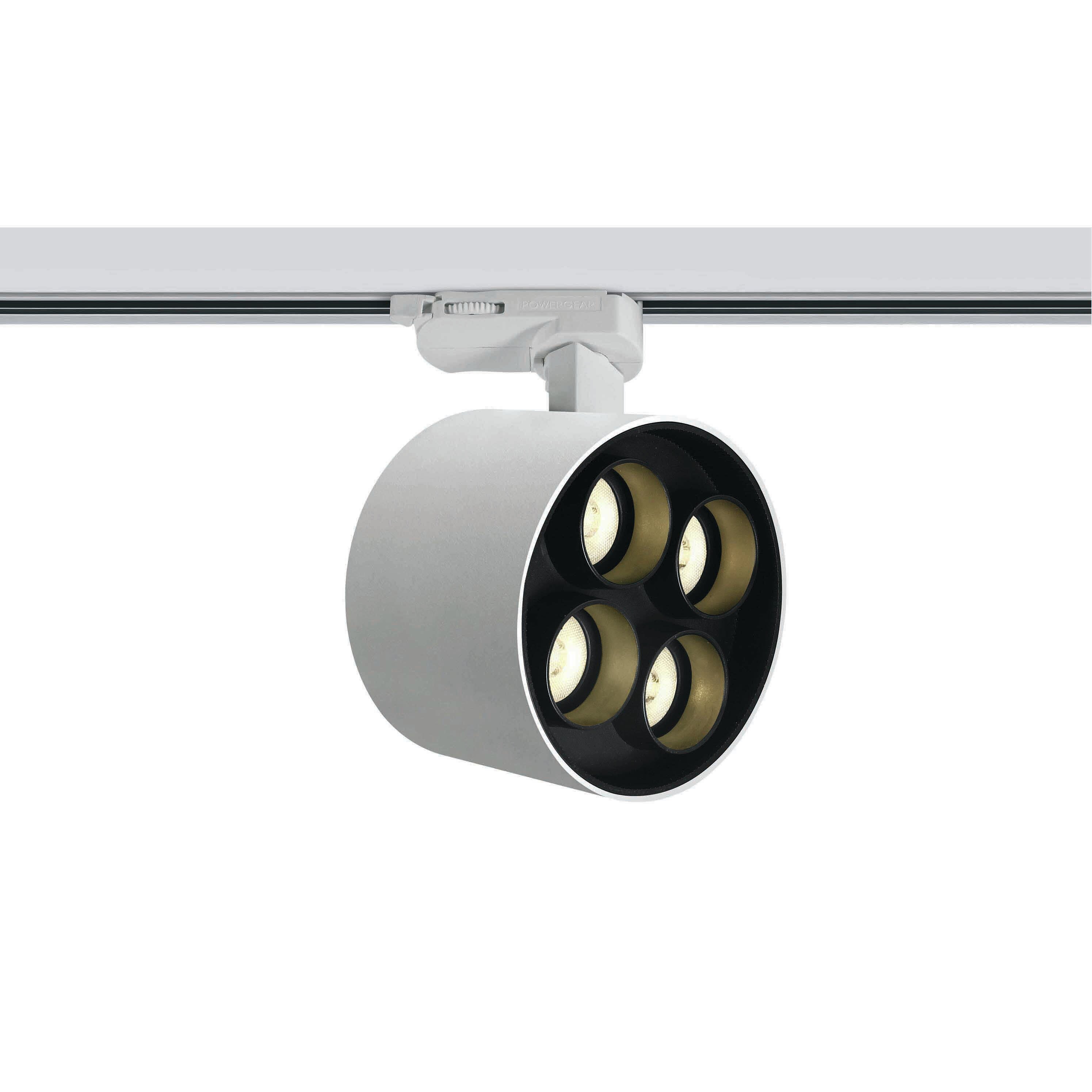 ONE Light Dark Light Tubes - spot sur rail - système de rail triphasé - Ø 13,5 x 7,7 cm - 24W LED inclus - blanc