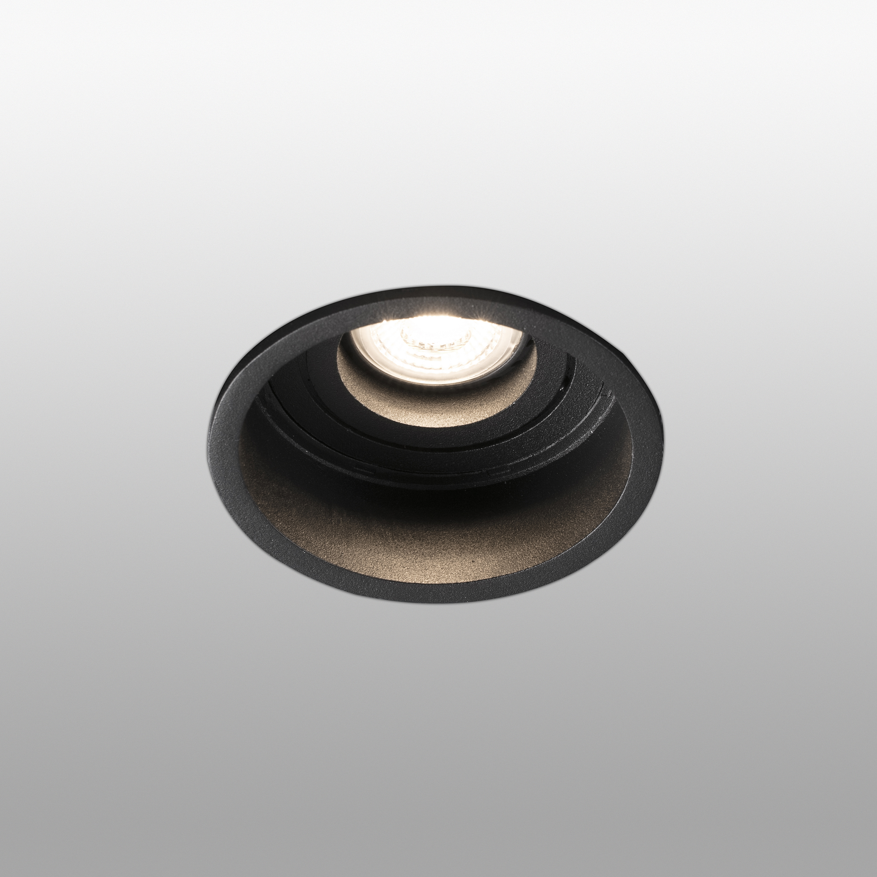 Faro Hyde - spot encastrable - Ø 89 mm, Ø 83 mm encastrable - noir mat