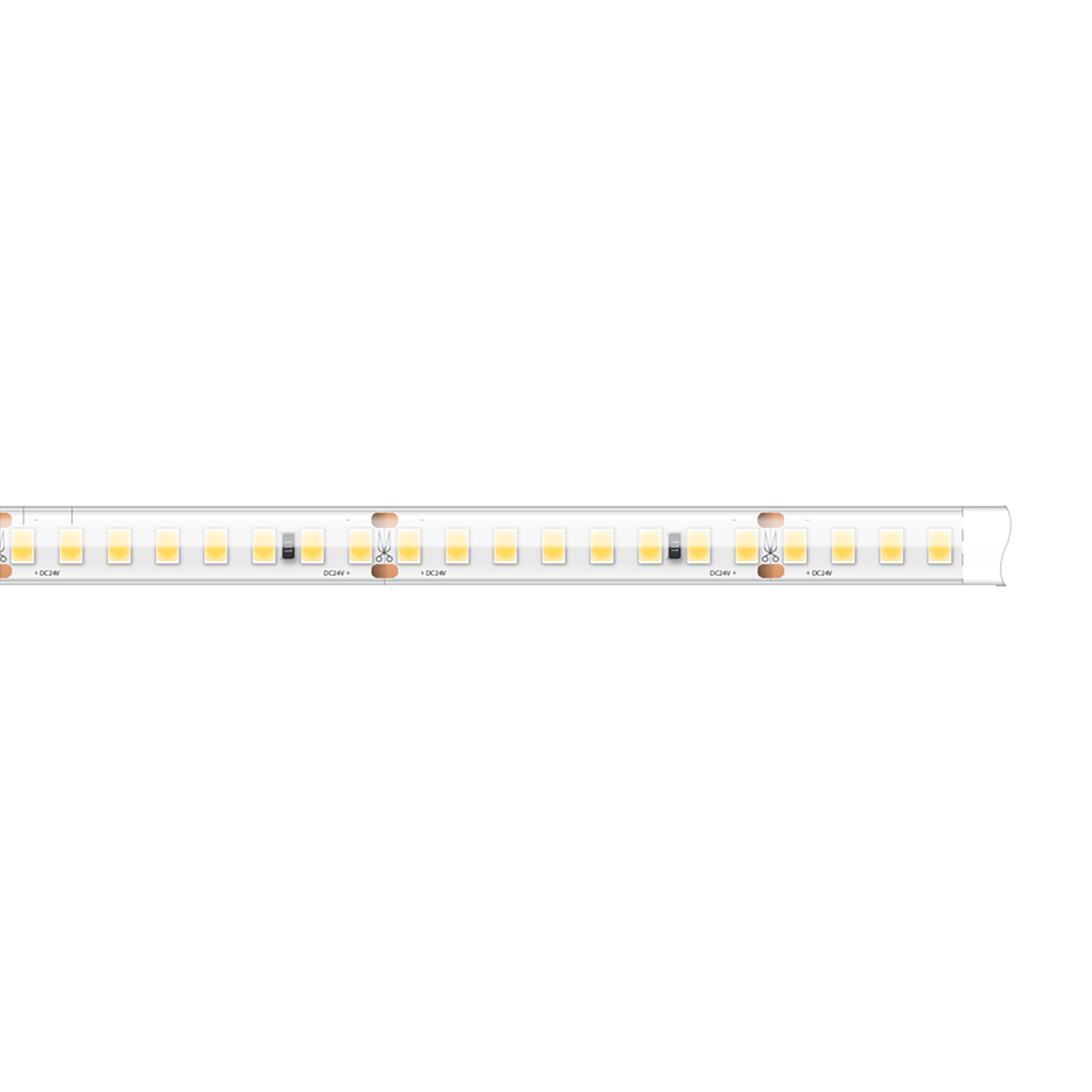 Bande LED KLUS - largeur 1,, longueur - 24Vdc - dimmable - 7,2W par mètre - 160 LED par mètre - IP65 - uniquement compatible avec certains profils KLUS