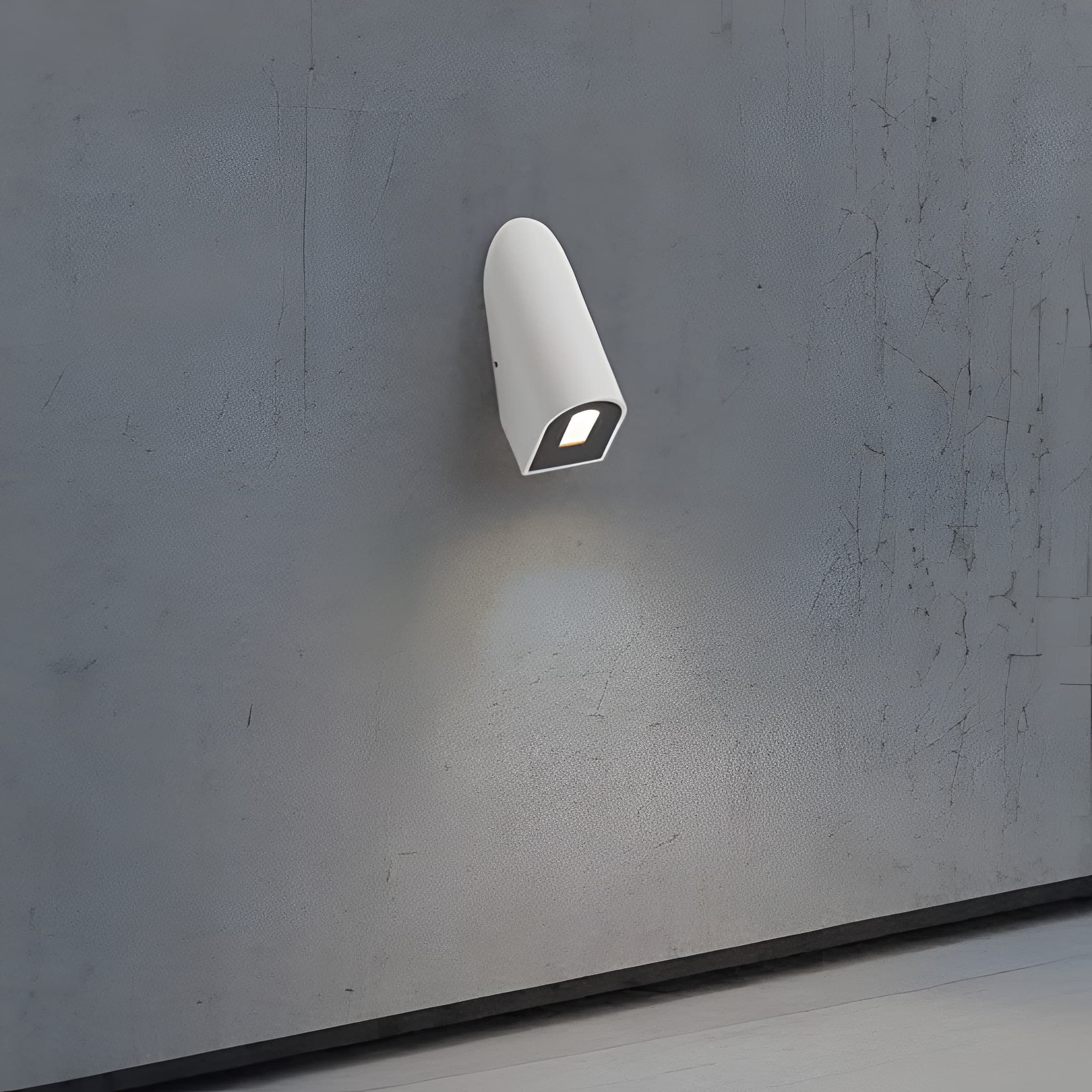 Nova Luce Soren - applique murale extérieure - ,7 x 5,8 cm - 3W LED inclus - IP65 - blanc sablé