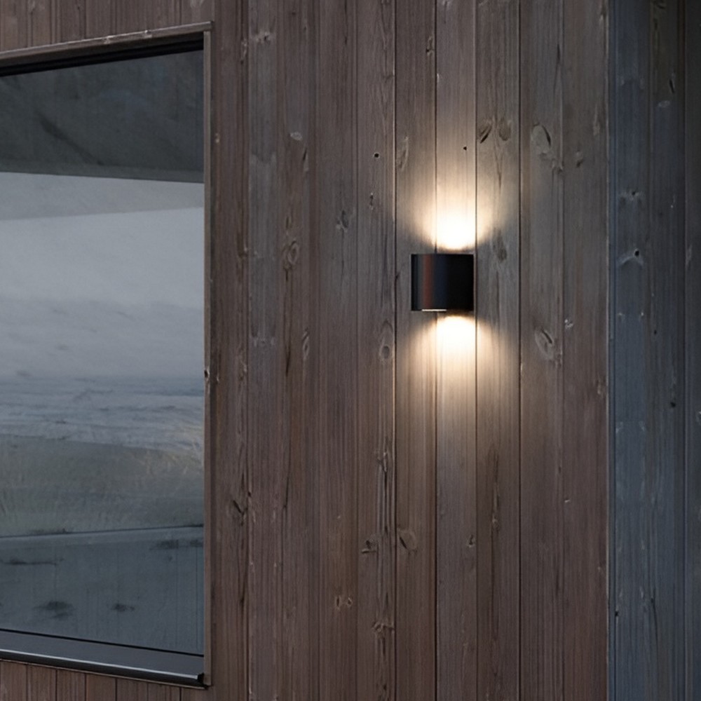 Nordlux Canto 2 - applique murale extérieure - 8,7 x 10,6 cm - ,6W LED inclus - IP44 - noir
