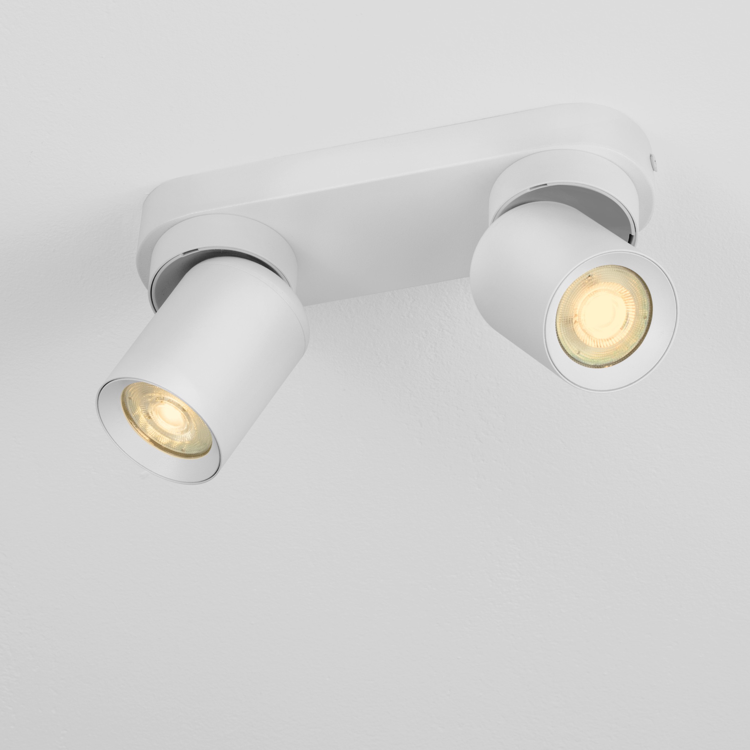 Nova Luce Amecy - spot en saillie 2L - ,5 x 6,5 cm - blanc sablé