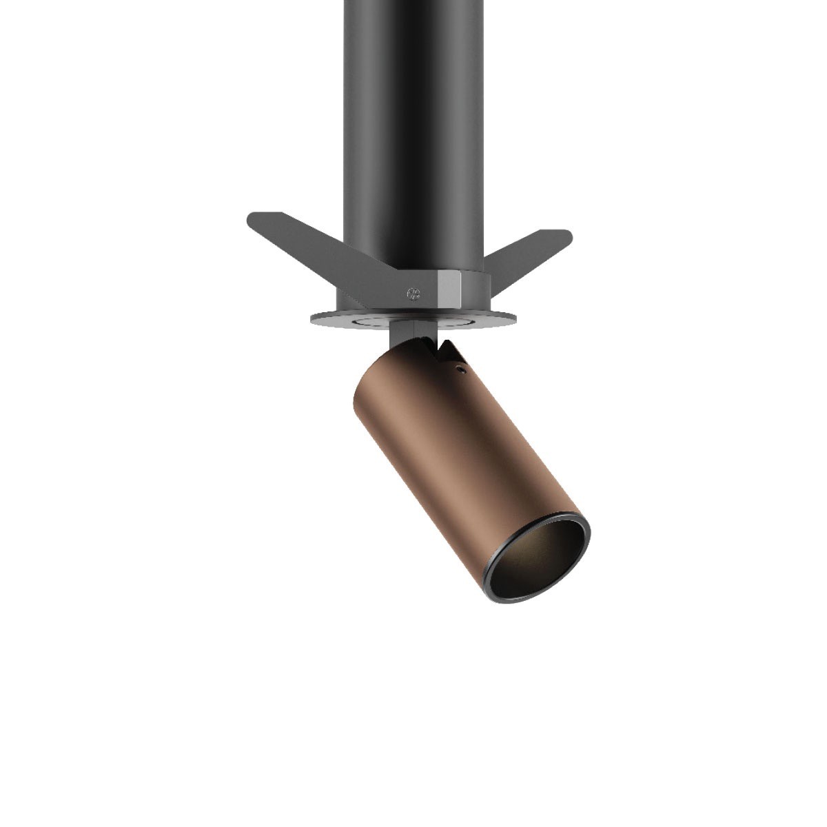 VK Lighting Coko - spot encastrable avec rosace encastrée - Ø 3,5 x 7,3 cm - Ø 60 mm taille de montage, Ø 50 mm taille d"encastrement - 6W LED incl. - bronze