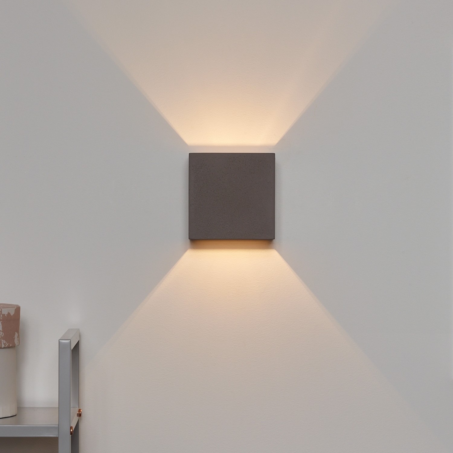 Lucide Gipsy Cube - applique murale - 11,5 x 11,5 x 11,5 cm - taupe