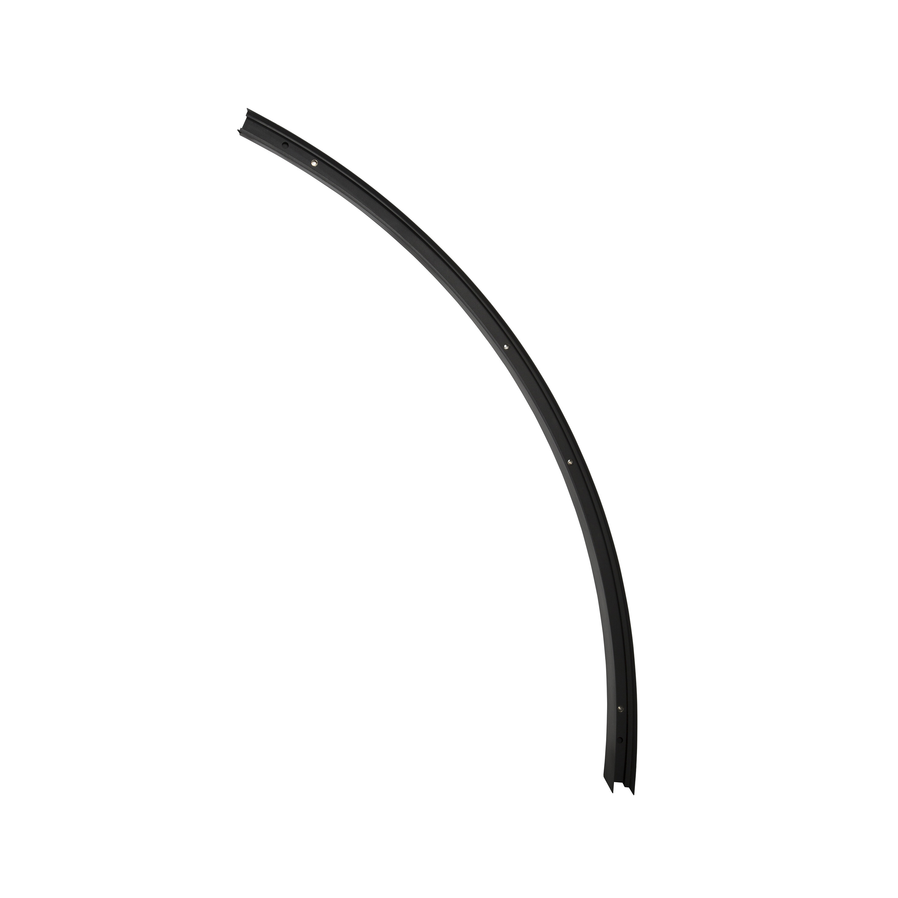 Nova Luce Curve - rail courbe 72 degrés - ,1 x 7,5 cm - noir sable