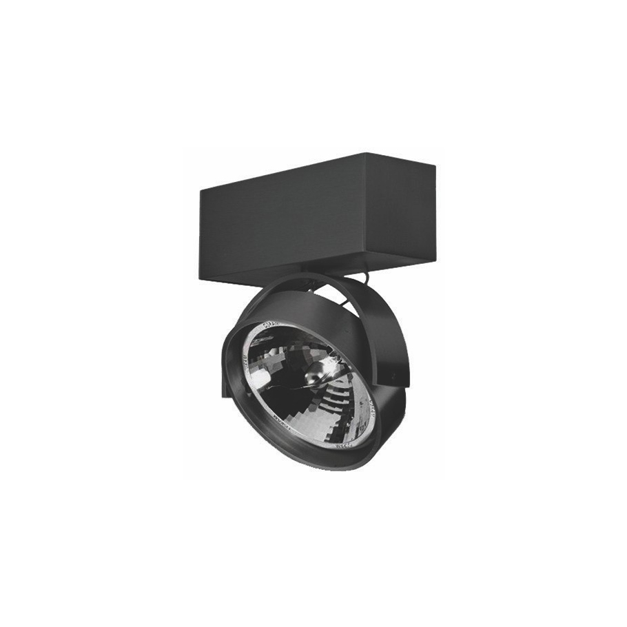 Artdelight Dutchess - spot en saillie 1L - x 18,9 cm - noir