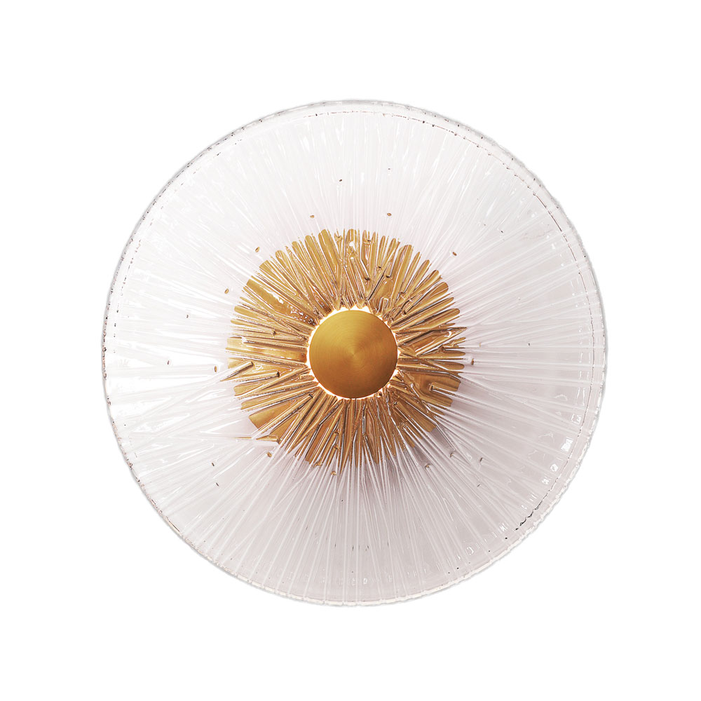 Maxlight Allure - applique murale en saillie - Ø cm - 5W LED inclus - or avec verre clair