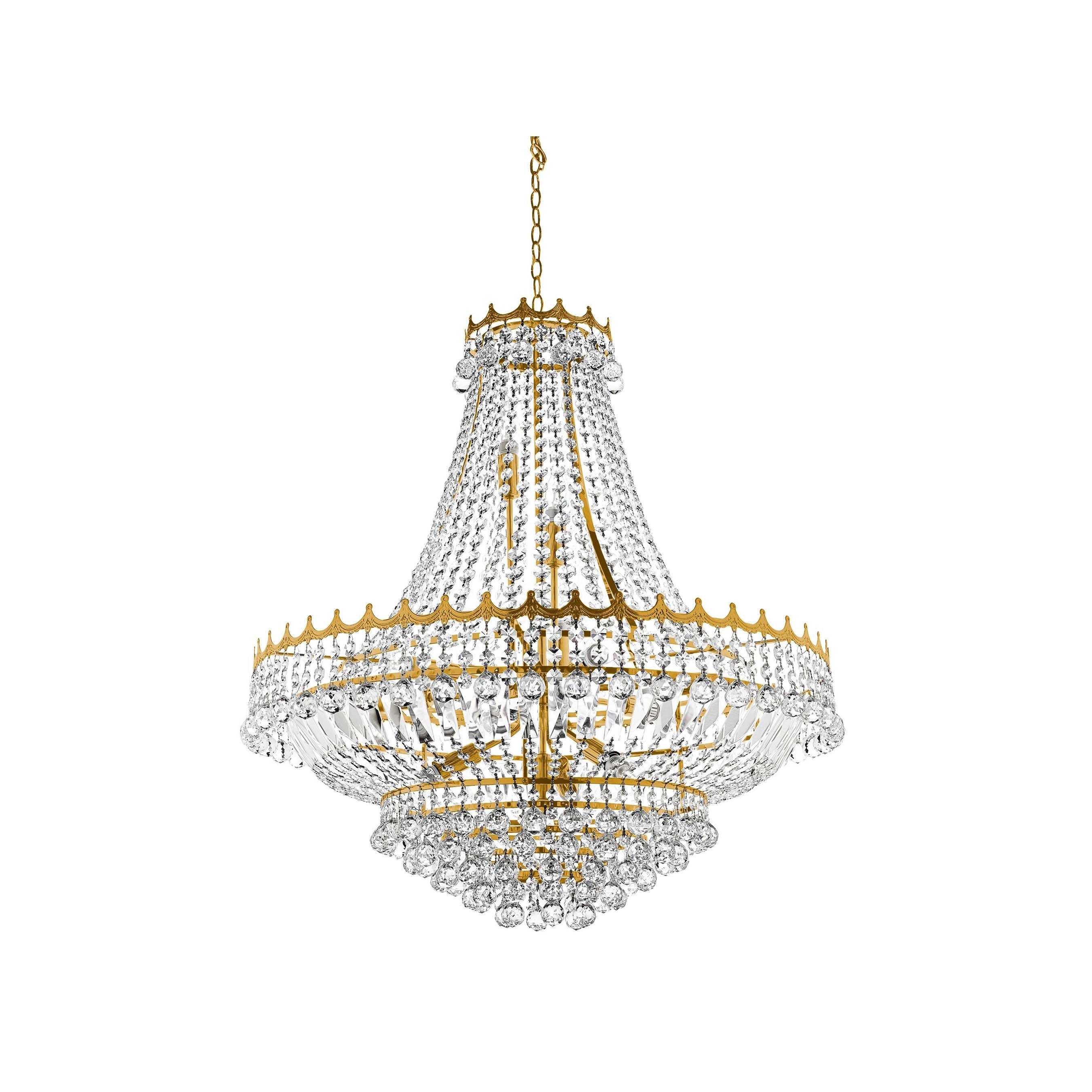Searchlight Versailles - lustre - Ø cm - or et transparent — vue 3