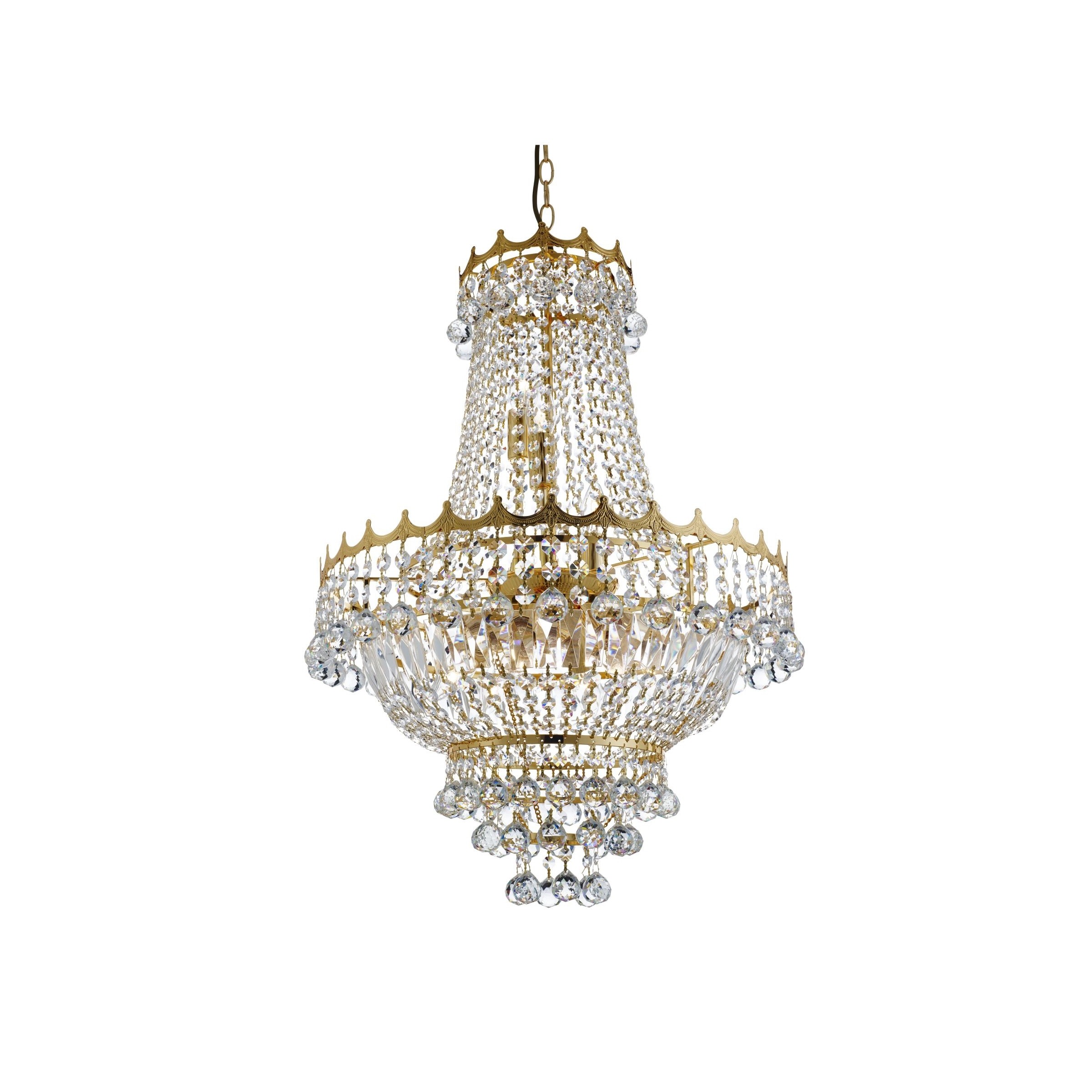 Searchlight Versailles - lustre - Ø cm - or et transparent